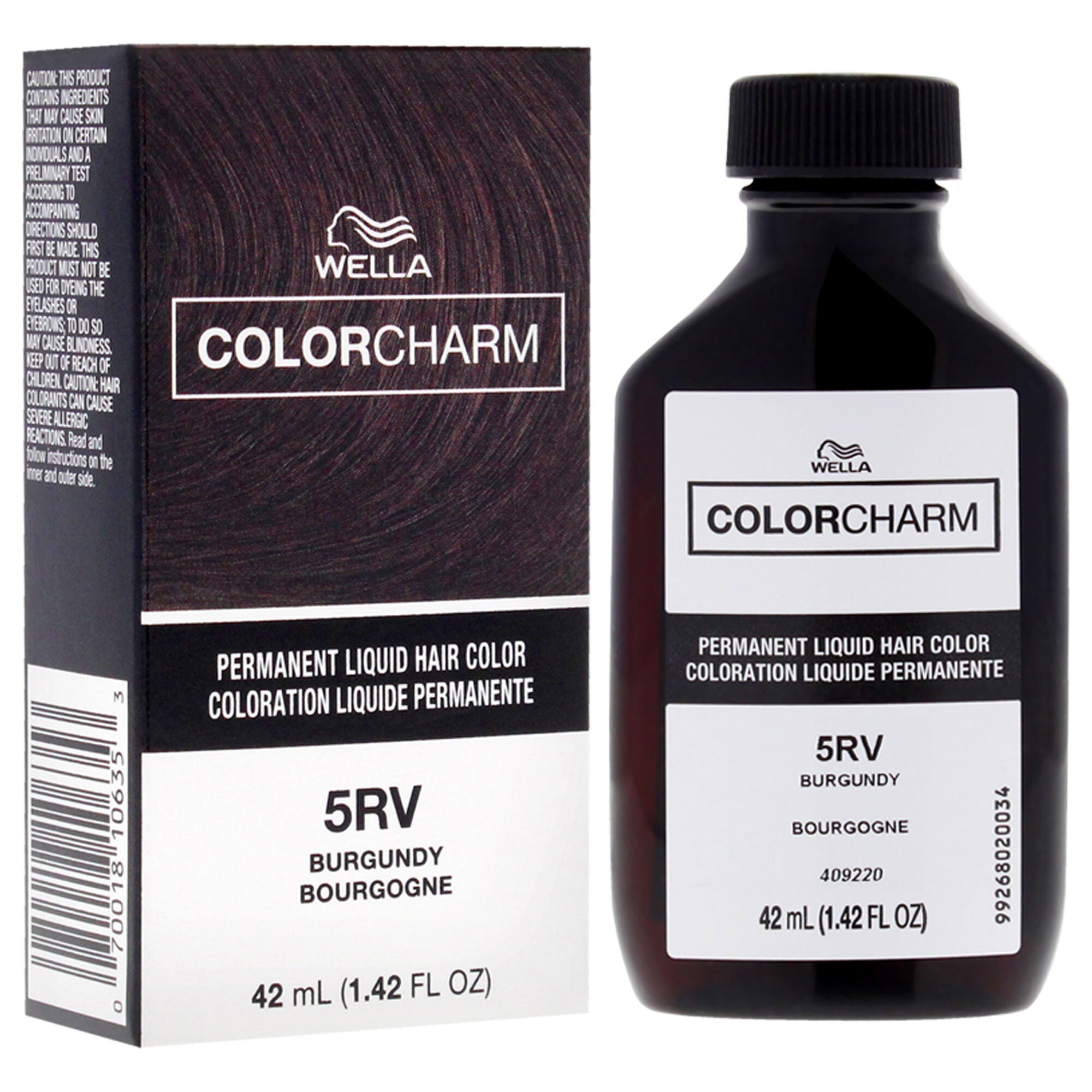 Color Charm Permanent Liquid Haircolor - 507 5RV Burgundy by Wella for Unisex - 1.4 oz Hair Color, See Description, alternate image number 1