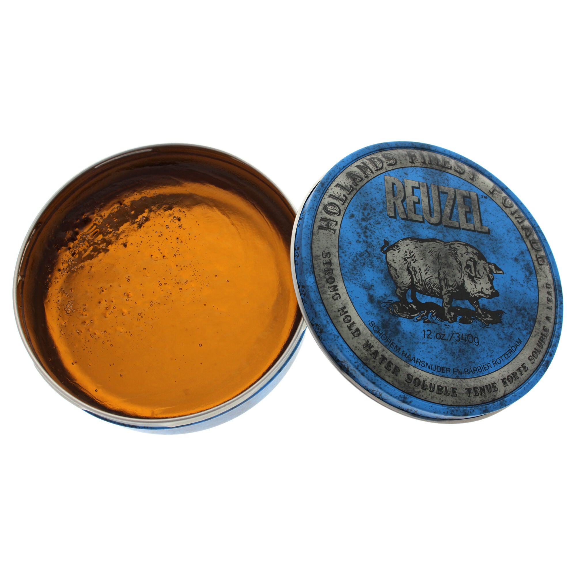 Blue Strong Hold Water Soluble Pomade by Reuzel for Men - 12 oz Pomade, See Description, hi-res image number 0