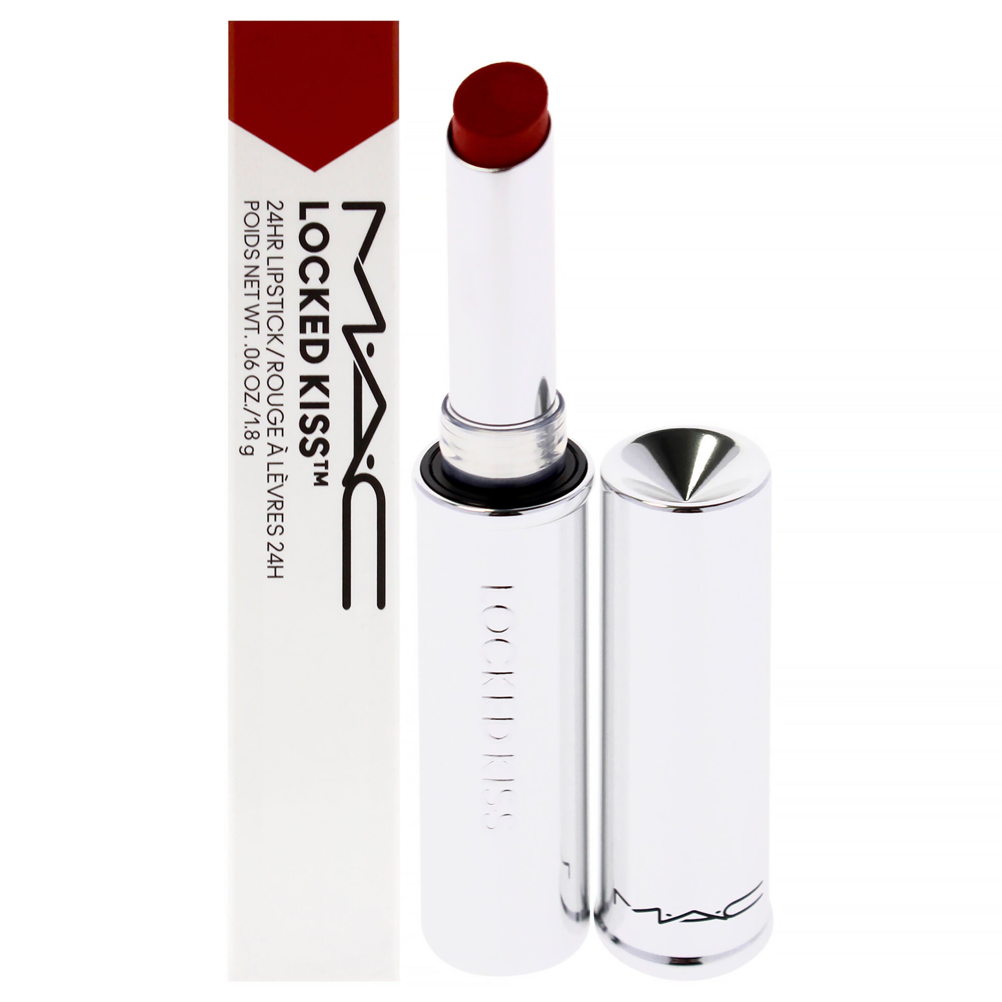 Locked Kiss 24HR Lipstick - 99 Extra Chili by MAC for Women - 0.06 oz Lipstick, Red, hi-res image number 0