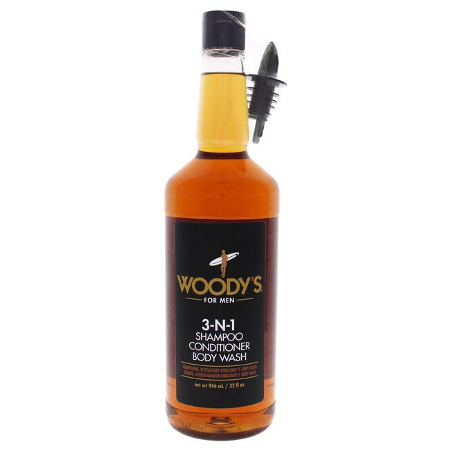 3-In-1 Shampoo Conditioner and Body Wash by Woodys for Men - 32 oz Shampoo, See Description, hi-res image number 0