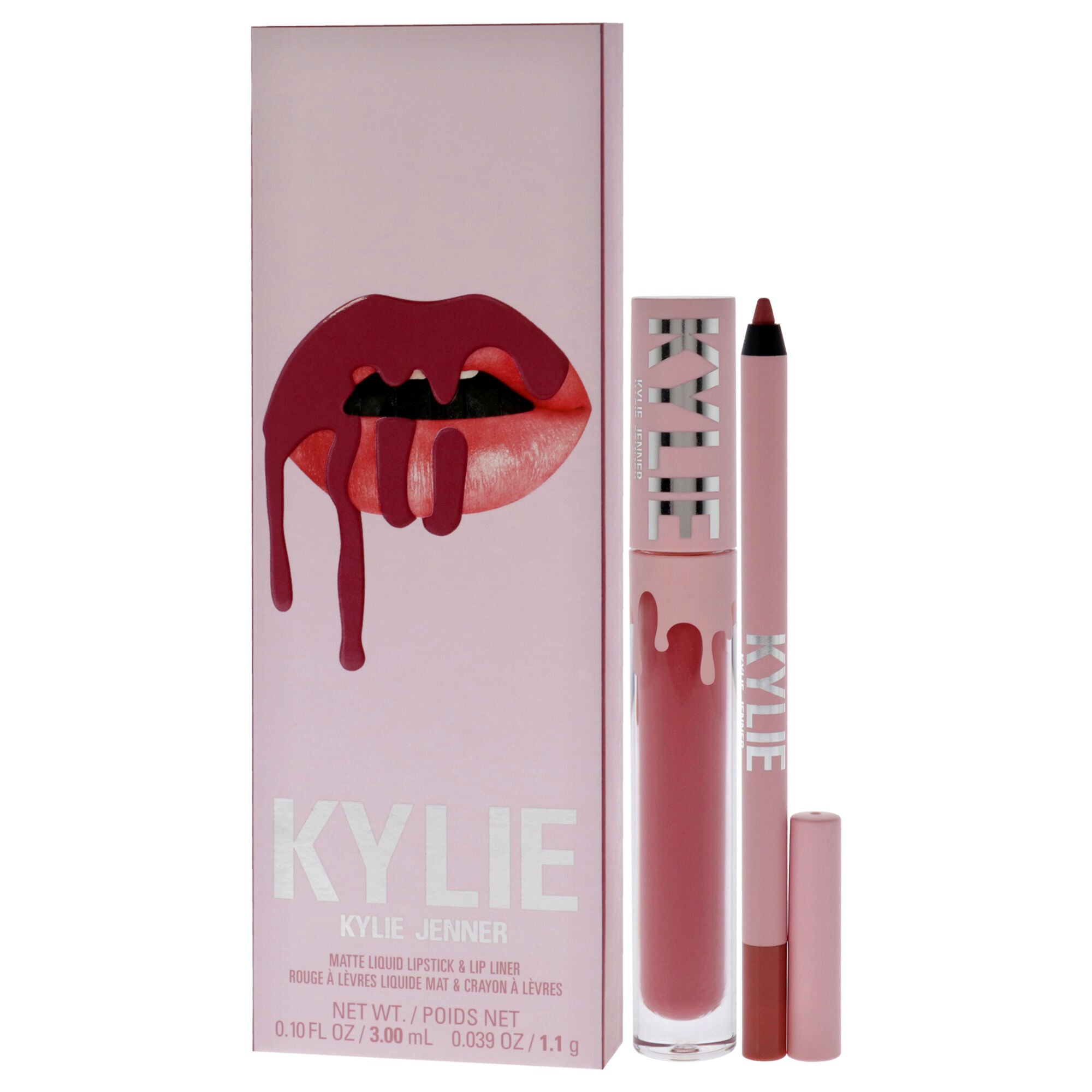 Matte Lip Kit - 302 Snow Way Bae by Kylie Cosmetics for Women - 2 Pc 0.10oz Matte Liquid Lipstick, 0.039oz Lip Liner, , alternate image number 8