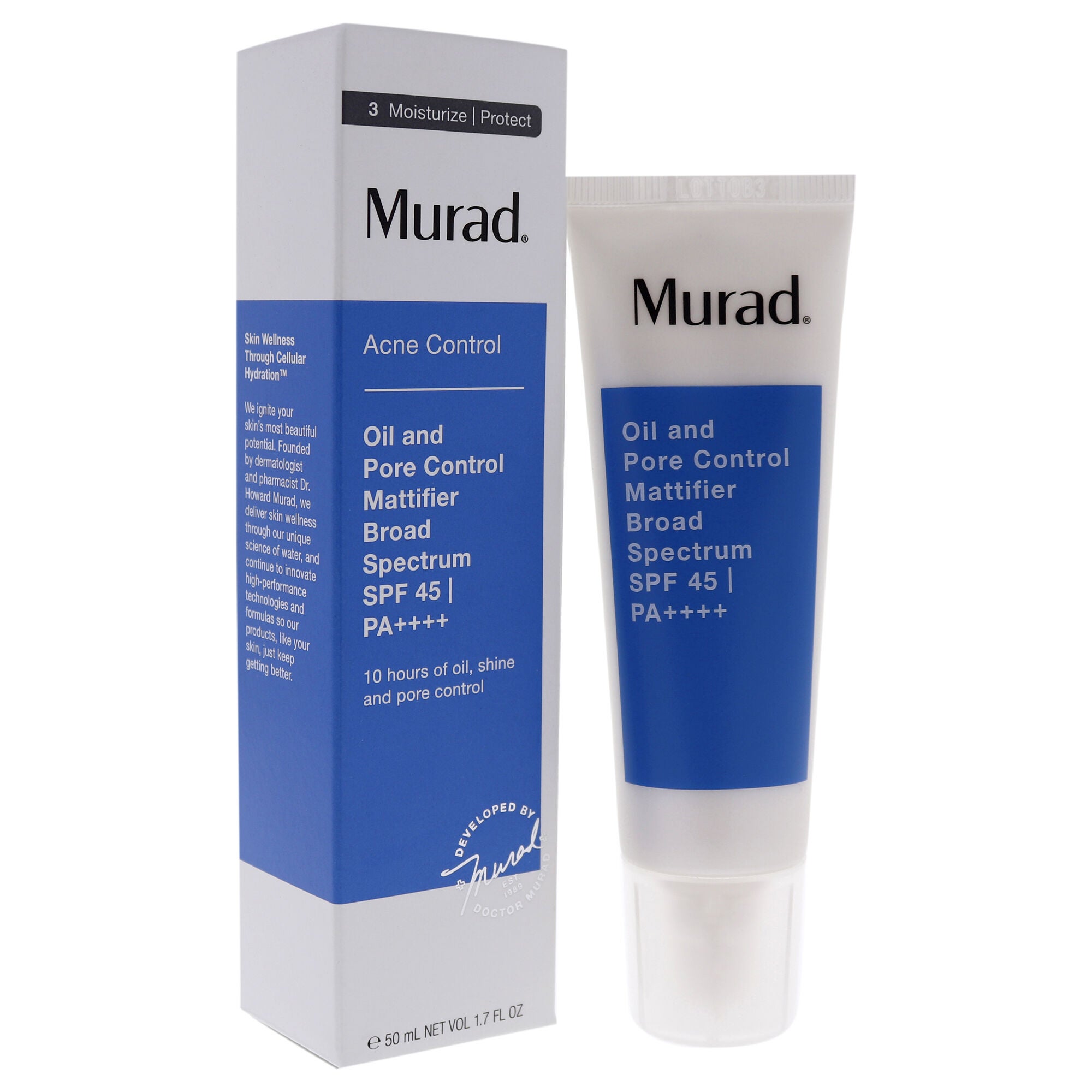 Oil and Pore Control Mattifier Broad Spectrum SPF 45 by Murad for Unisex - 1.7 oz Treatment, , alternate image number 7