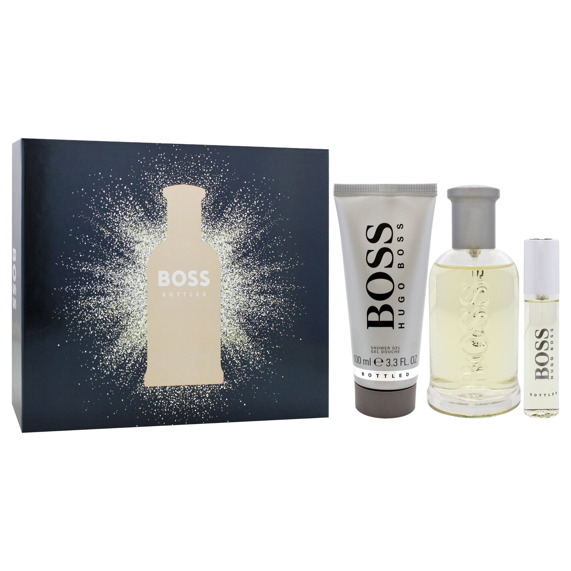 Boss No. 6 by Hugo Boss for Men - 3 Pc Gift Set 3.3oz EDT Spray, 0.3oz EDT Spray, 3.3oz Shower Gel, Clear, alternate image number 2
