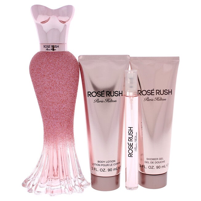 Rose Rush by Paris Hilton for Women - 4 Pc Gift Set 3.4oz EDP Spray, 3.0oz Body Lotion, 3.0oz Shower Gel, 0.33oz EDP Spray, , alternate image number 5