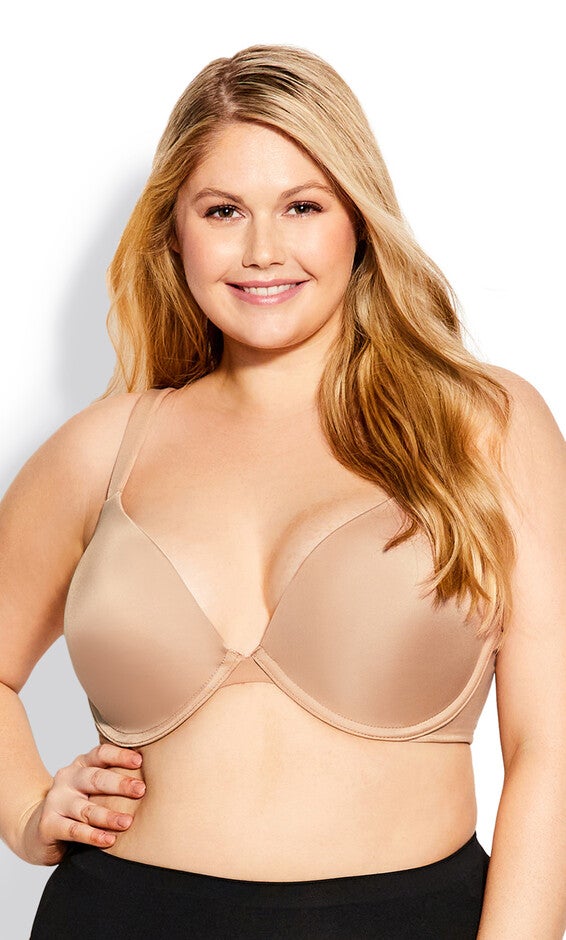 Basic Plunge Bra - beige, Beige, hi-res image number null