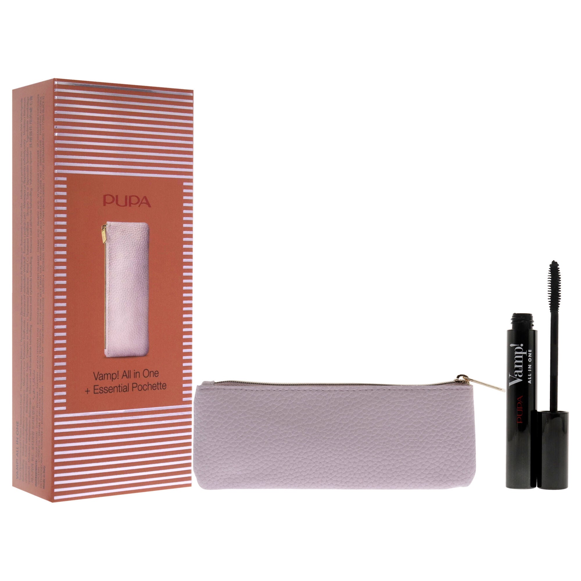 Vamp! All In One Mascara Set by Pupa Milano for Women - 2 Pc 0.30 oz Vamp! All In One Mascara -101 Extra Black, Bag, See Description, alternate image number 1