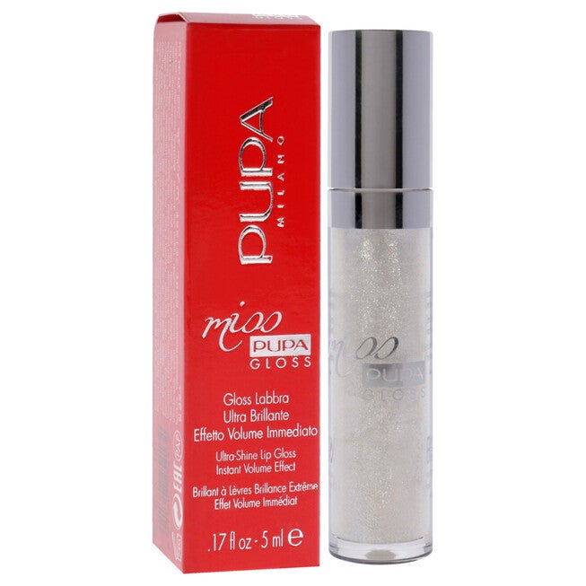 Miss Pupa Gloss Ultra-Shine Lip Gloss - 101 Pearly Clear by Pupa Milano for Women - 0.17 oz Lip Gloss, See Description, alternate image number 1