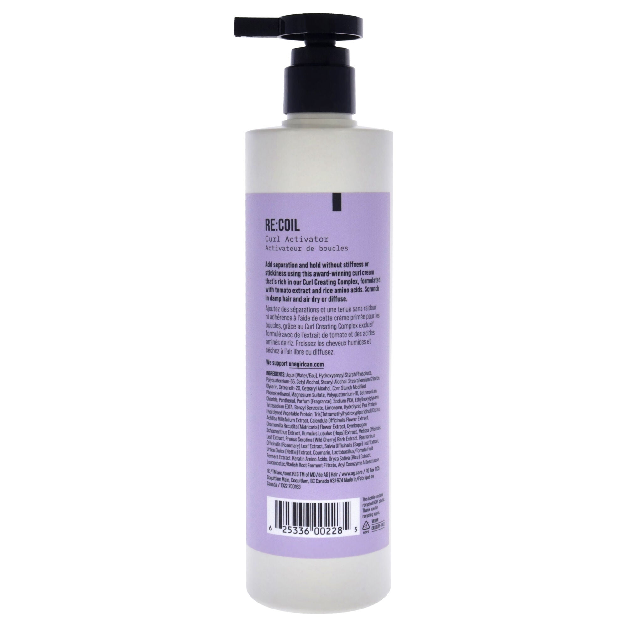 Recoil Curl Activator by AG Hair Cosmetics for Unisex - 12 oz Activator, , alternate image number 3
