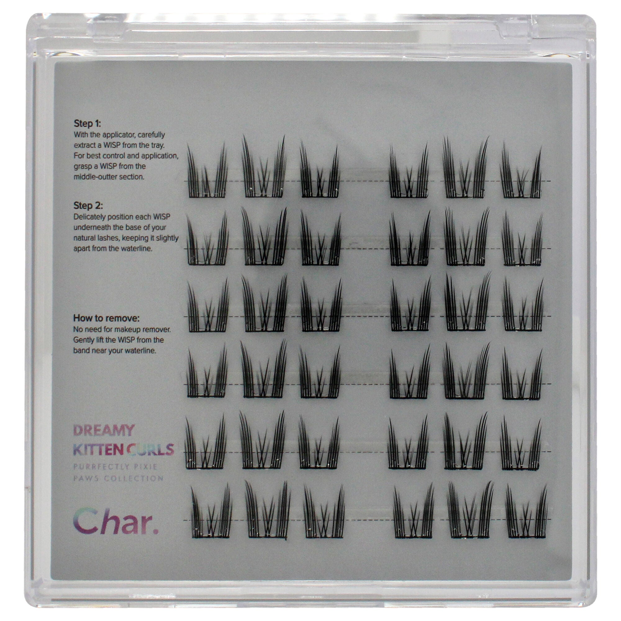 Eye Lashes - Dreamy Kitten Curls by Char Cosmetics for Women - 36 Pc Eyelashes, See Description, alternate image number 3