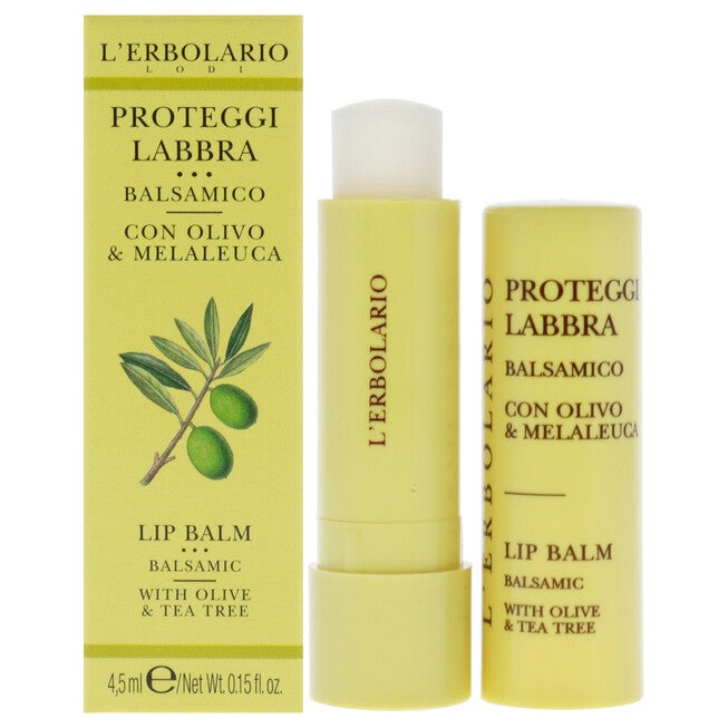 Lip Balm - Olive and Tea Tree by LErbolario for Unisex - 0.15 oz Lip Balm, See Description, hi-res image number 0