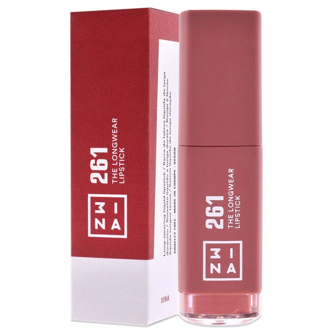 The Longwear Lipstick - 261 Dark Nude by 3INA for Women - 0.20 oz Lipstick, NA, alternate image number null