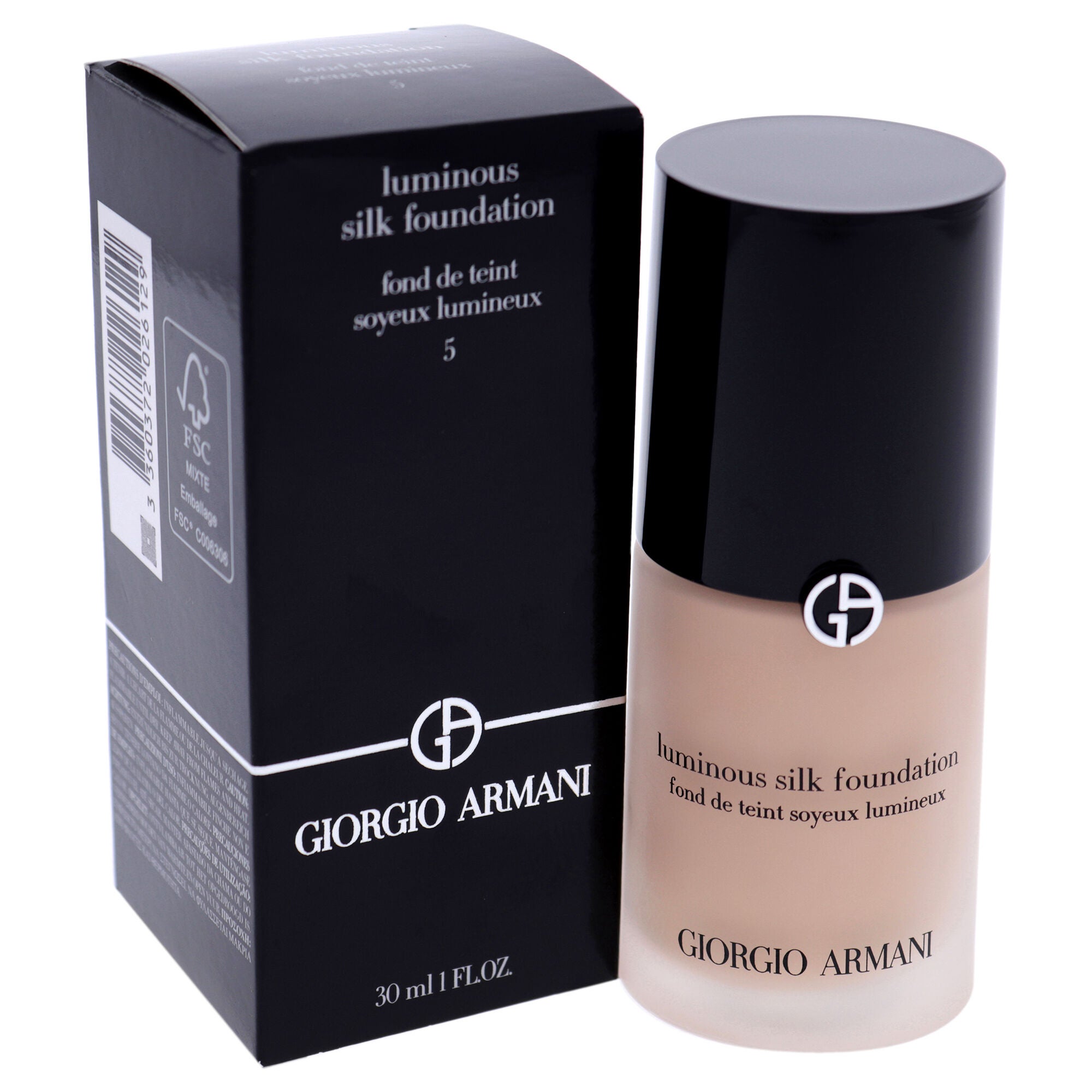 Luminous Silk Foundation - 5 Medium Neutral by Giorgio Armani for Women - 1 oz Foundation, See Description, alternate image number 3