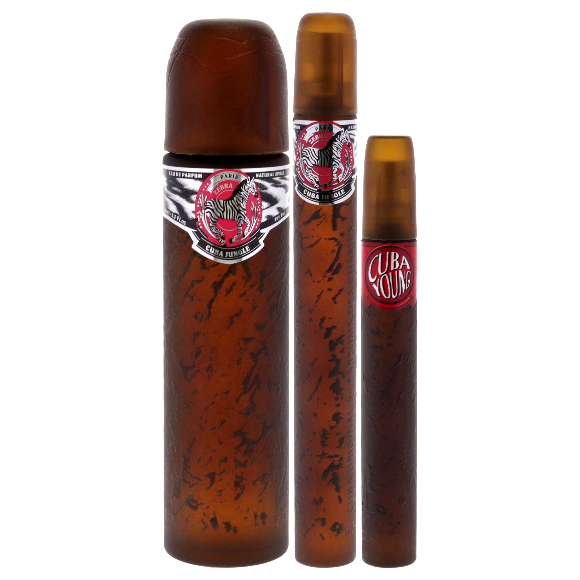 Cuba Jungle Zebra by Cuba for Women - 3 Pc Gift Set 3.3oz EDP Spray, 1.17oz EDP Spray, 0.5oz EDP Spray, , alternate image number 3