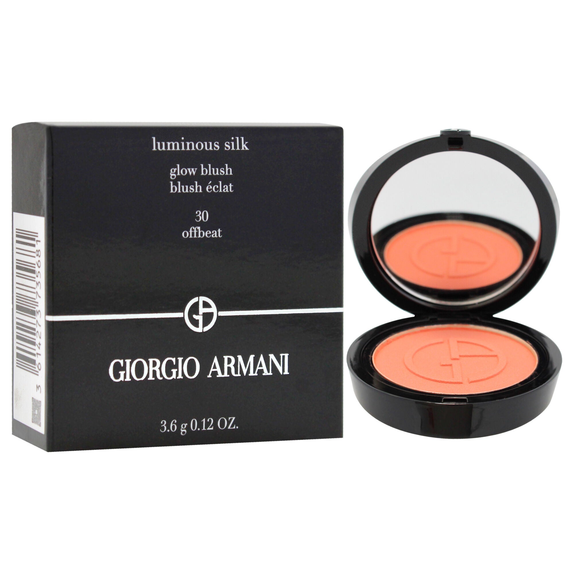 Luminous Silk Glow Blush - 30 Offbeat by Giorgio Armani for Women - 0.12 oz Blush, Orange, alternate image number 1