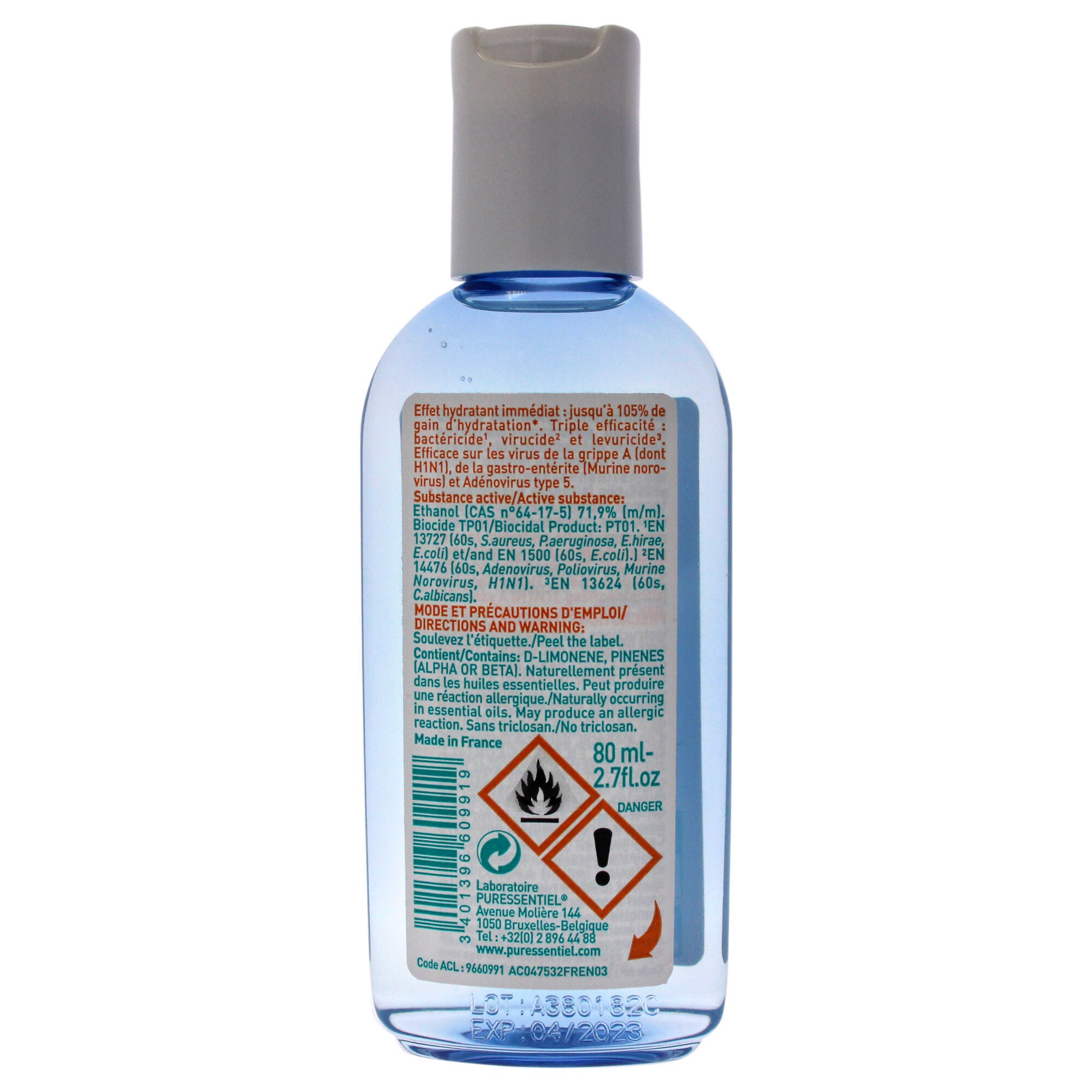 Purifying Antibacterial Gel by Puressentiel for Unisex - 2.7 oz Hand Sanitizer, See Description, alternate image number 1