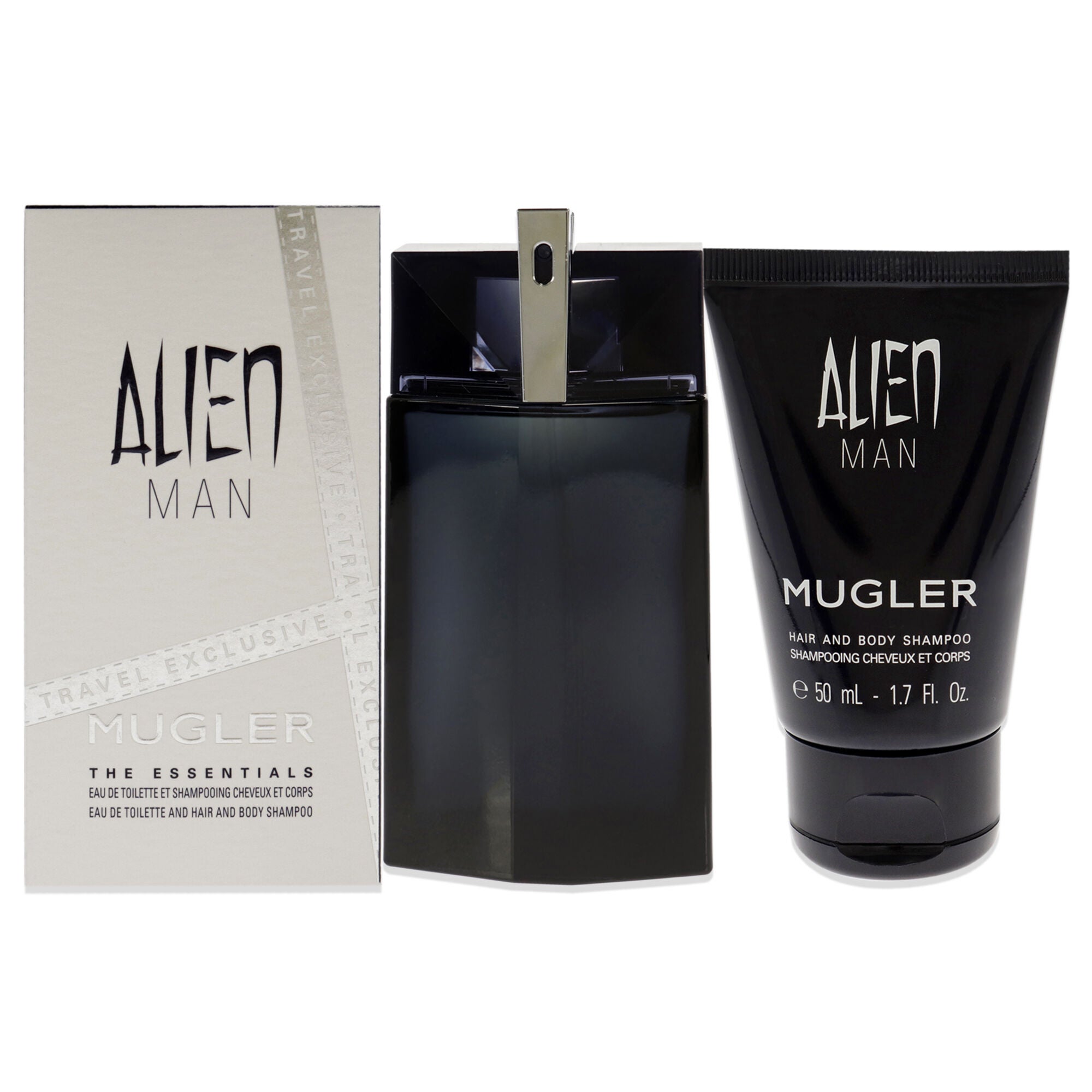 Alien Man by Thierry Mugler for Men - 2 Pc Gift Set 3.4 oz EDT Spray, 1.7oz Hair and Body Shampoo, See Description, hi-res image number 0