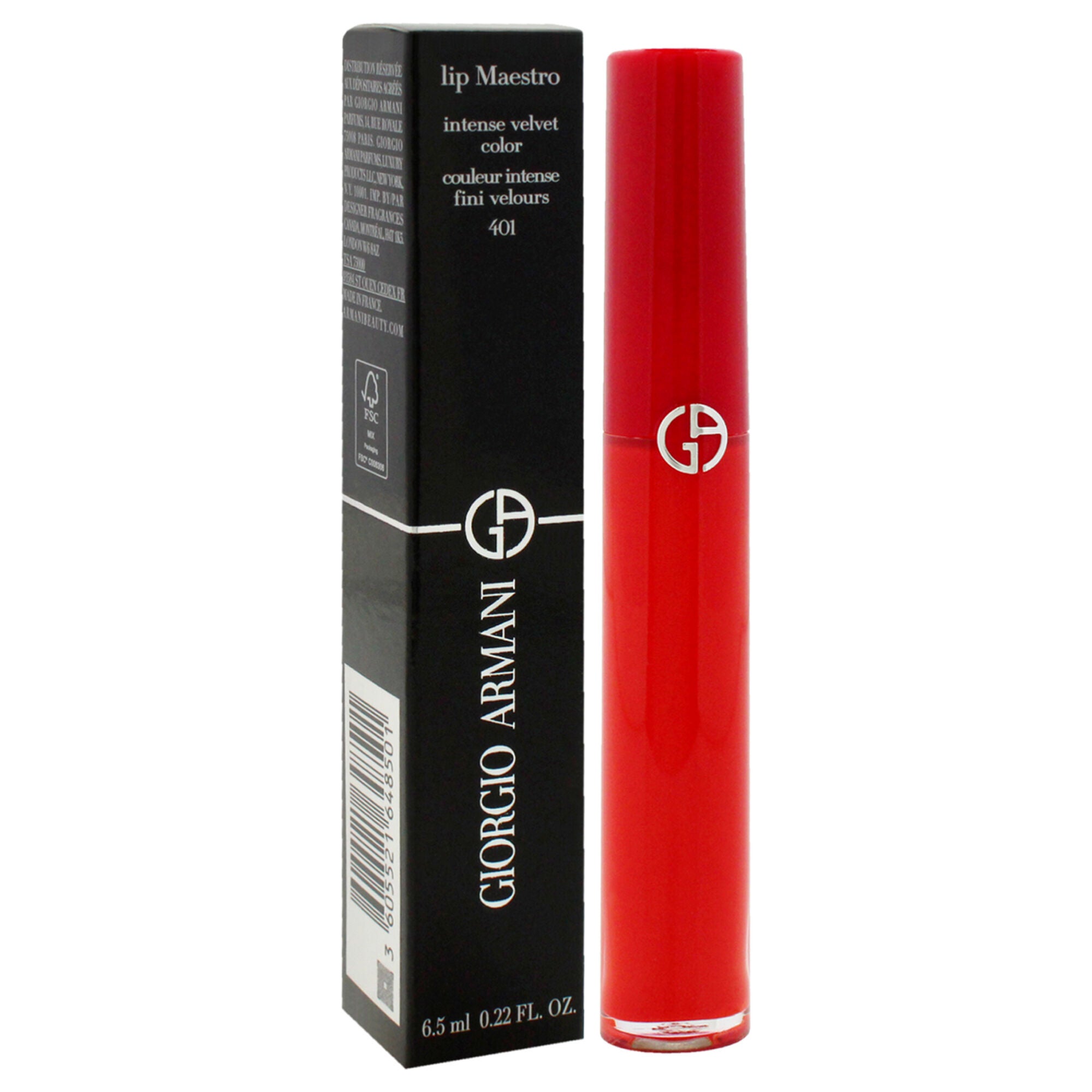 Lip Maestro Intense Velvet Color - 401 The Tibetan Orange by Giorgio Armani for Women - 0.22 oz Lipstick, See Description, alternate image number 2