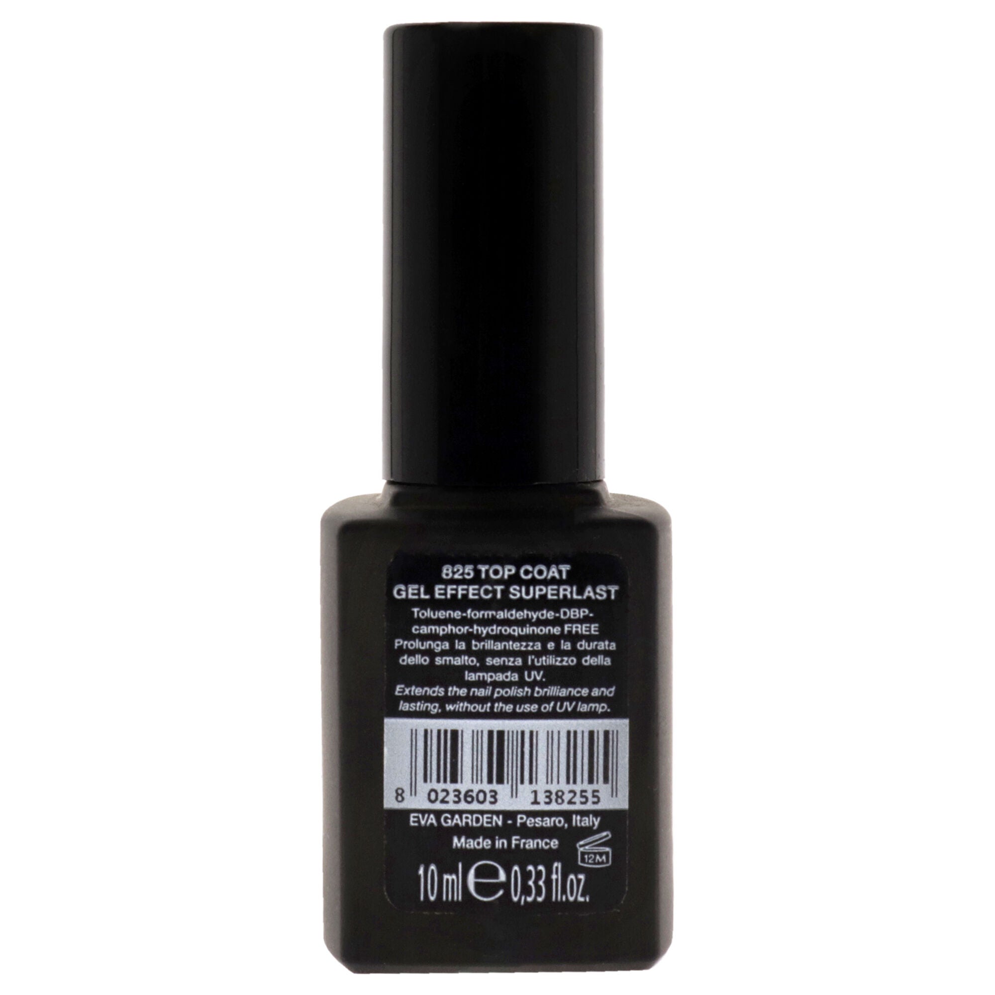 Top Coat Gel Effect Superlast Nail Polish - 825 by Evagarden for Women - 0.34 oz Nail Polish, See Description, alternate image number 1