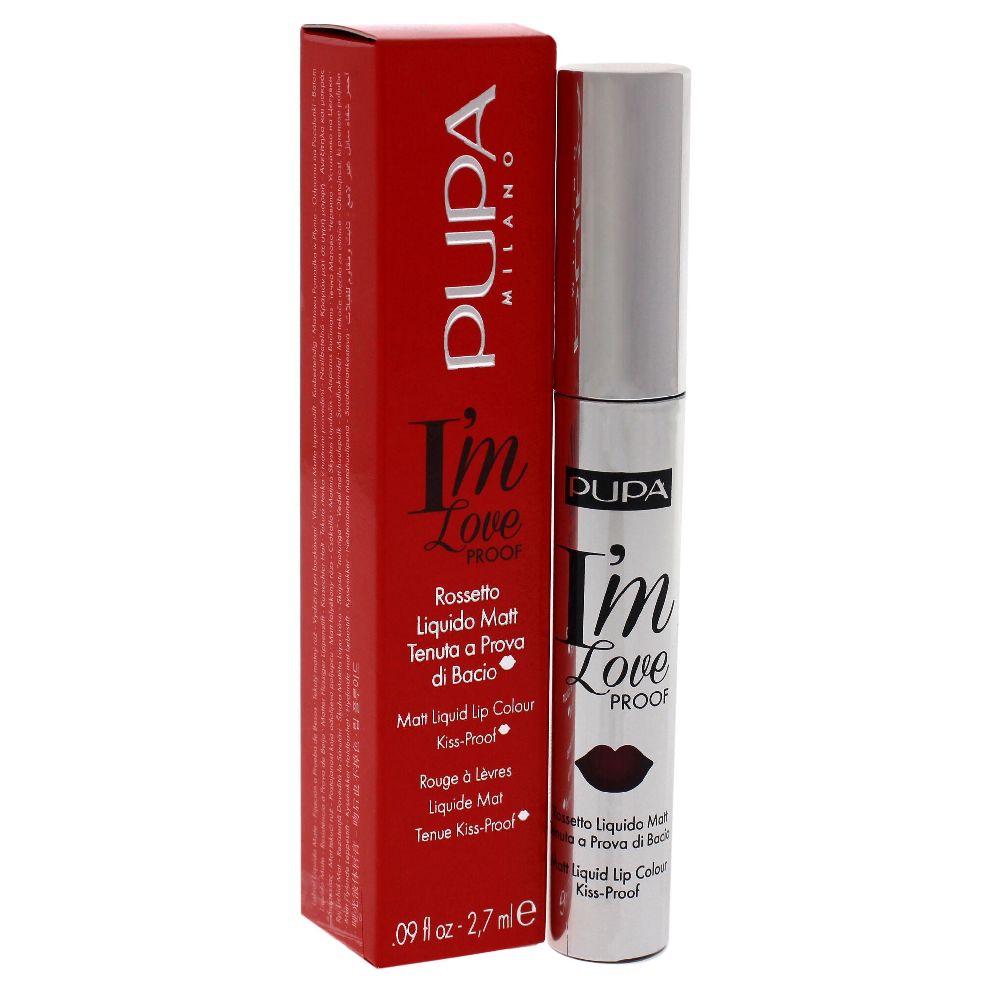 I Am Love Proof Matt Liquid Lip Color - 012 Burgundy Red by Pupa Milano for Women - 0.09 oz Lipstick, See Description, alternate image number 1