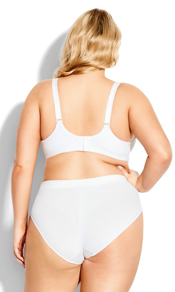 Seamless High Cut Brief - white, , alternate image number 1
