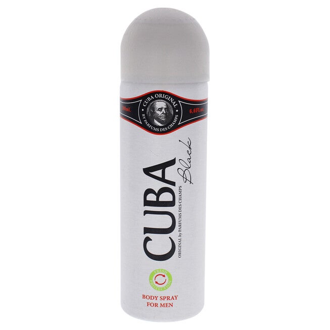 Cuba Black by Cuba for Men - 6.6 oz Body Spray, See Description, hi-res image number 0