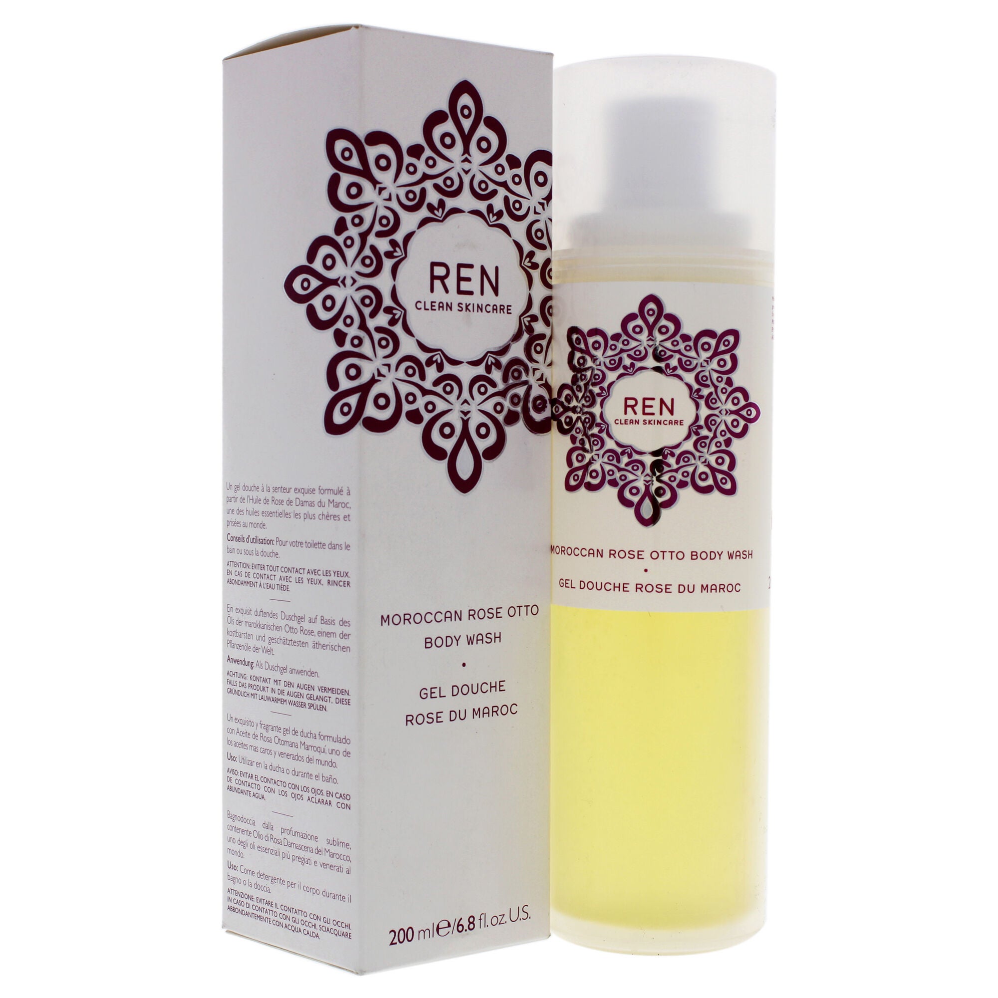 Moroccan Rose Otto Body Wash by REN for Unisex - 6.8 oz Body Wash, , alternate image number 7