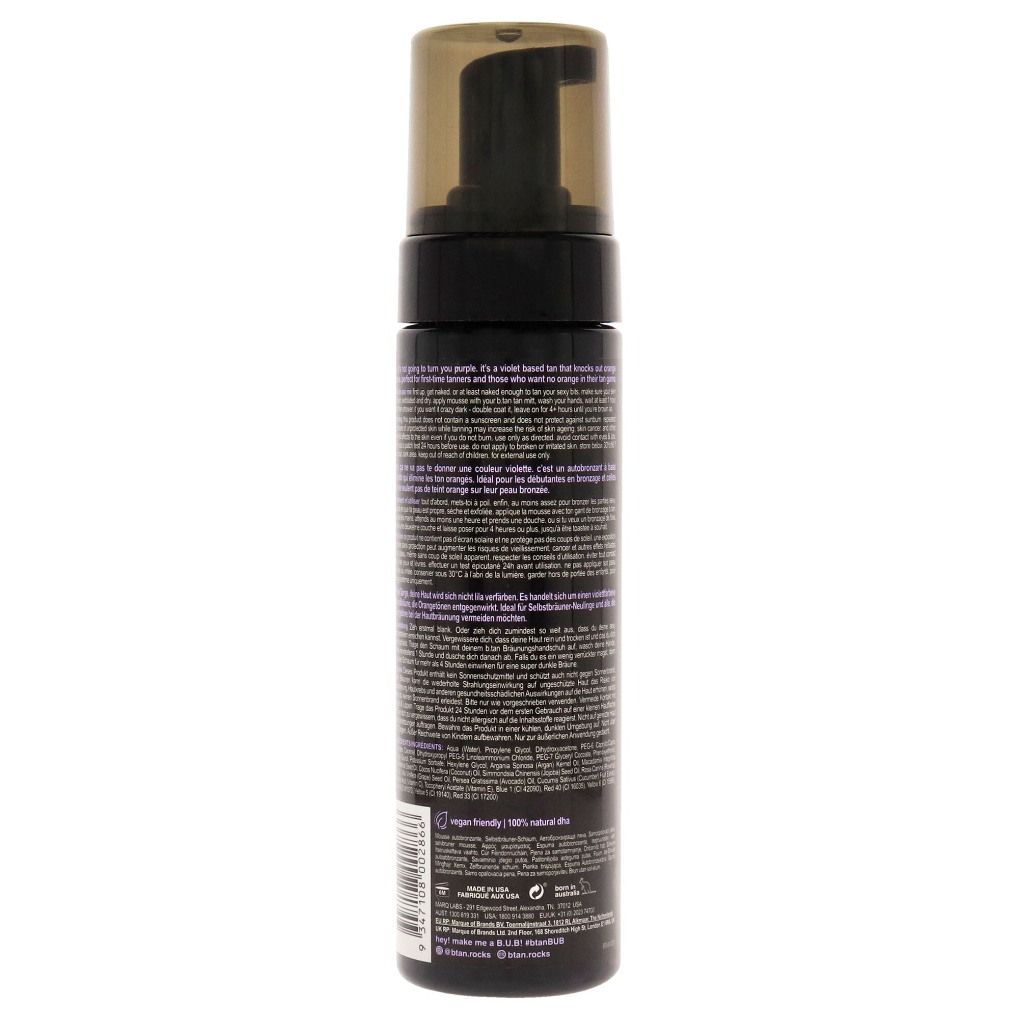 Love At First Tan Self Tan Mousse by B.Tan for Unisex - 6.7 oz Mousse, See Description, alternate image number 2