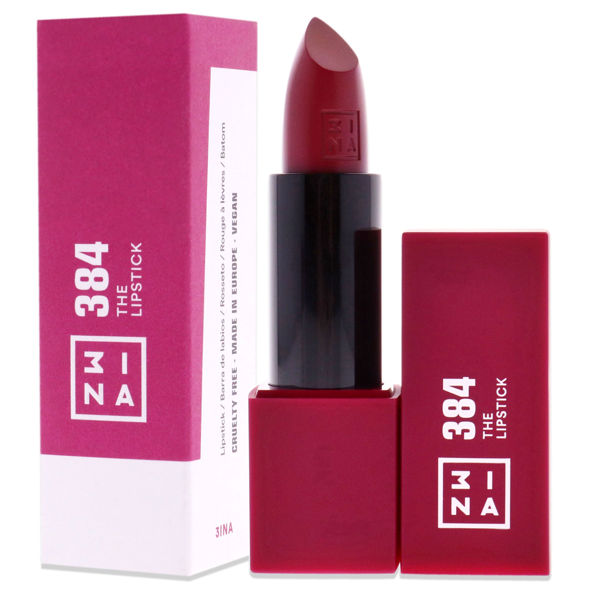 The Lipstick - 384 Dark Raspberry by 3INA for Women - 0.16 oz Lipstick, , alternate image number 7