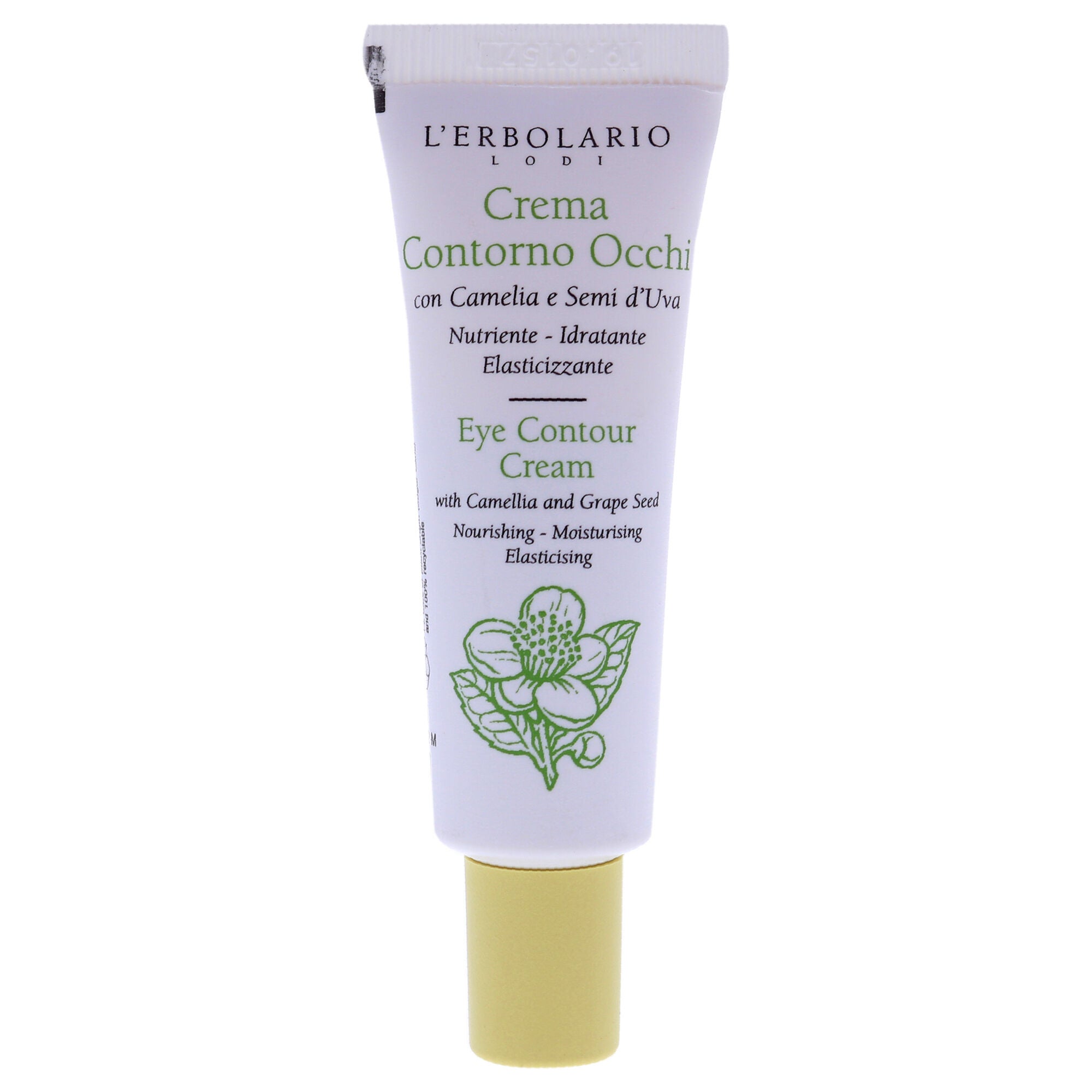 Eye Contour Cream with Camelia and Grape Seed by LErbolario for Unisex - 0.5 oz Cream, See Description, alternate image number 4