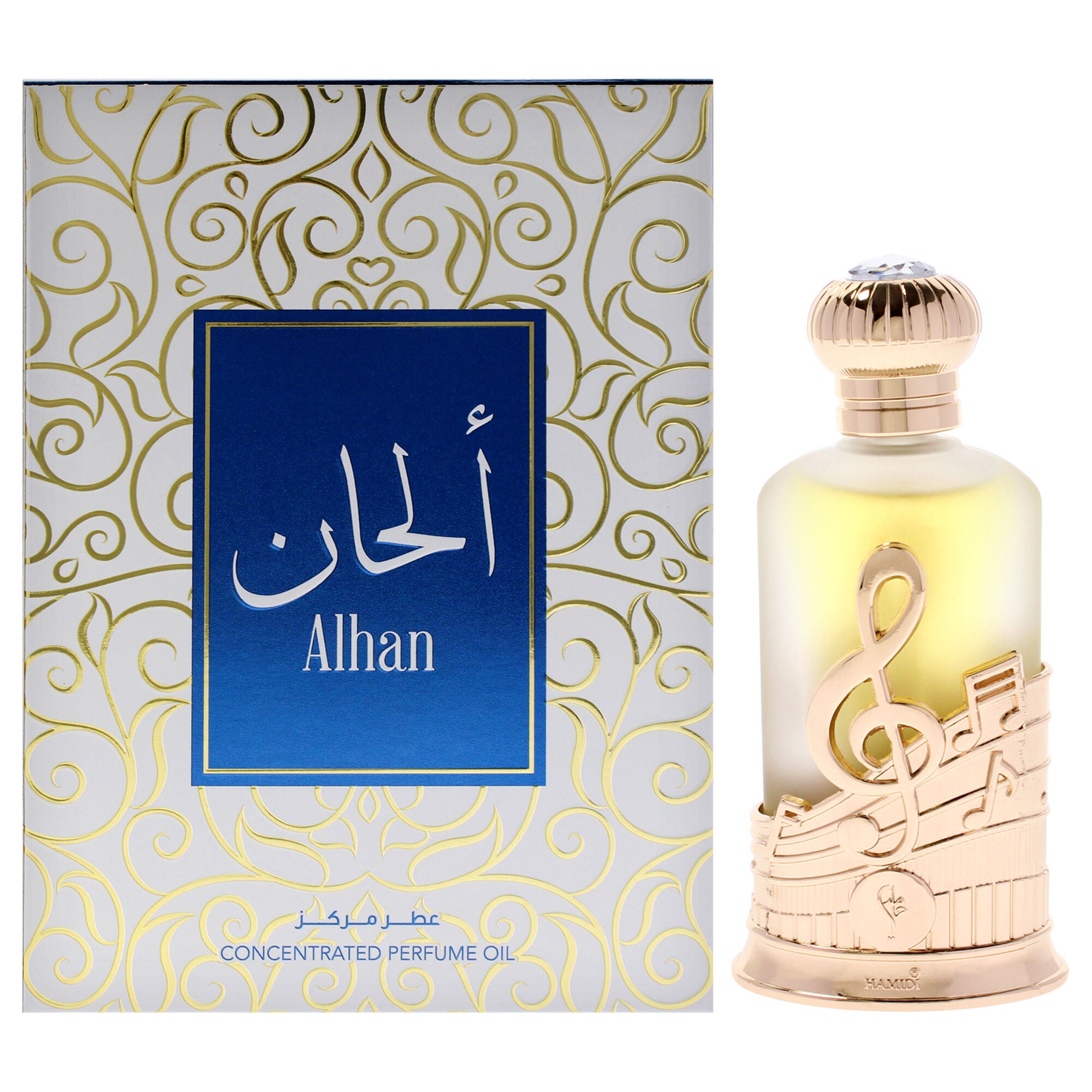 Alhan by Hamidi for Unisex - 0.67 oz Concentrated Perfume Oil, Clear, hi-res image number 0