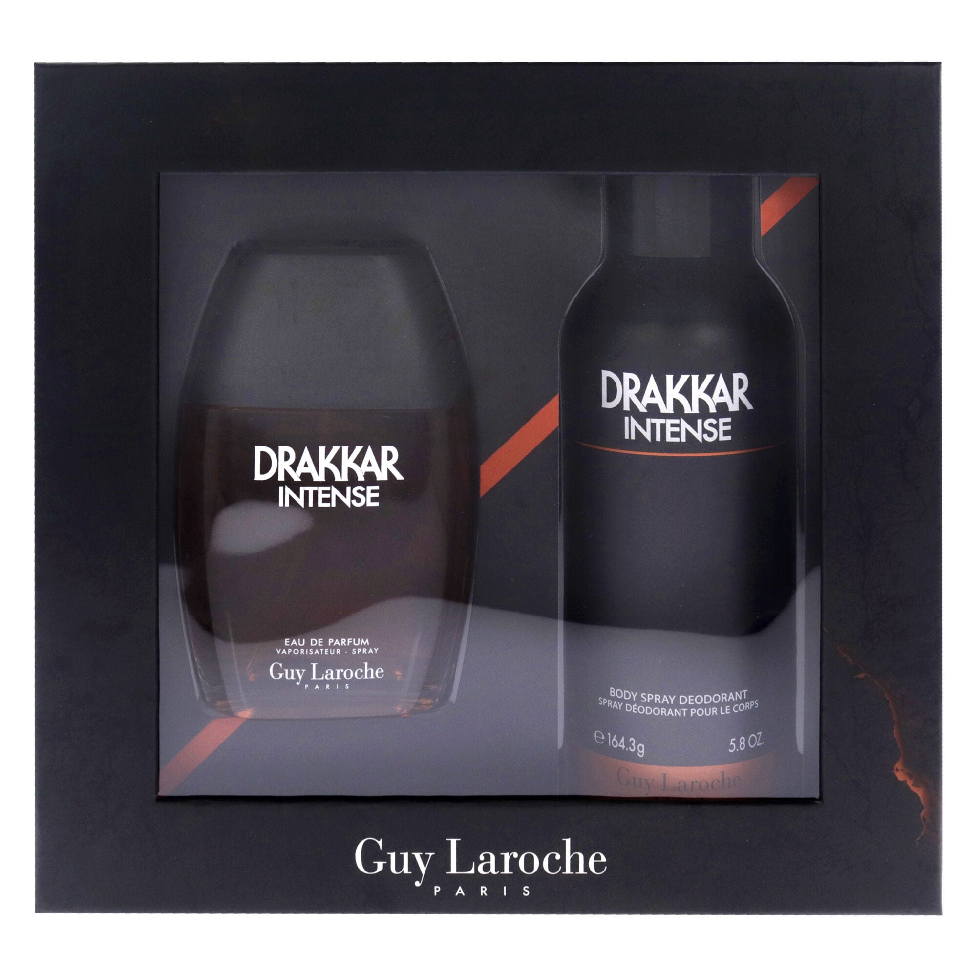 Drakkar Intense by Guy Laroche for Men - 2 Pc Gift Set 3.4oz EDP Spray, 6.7oz Body Spray Deodorant, Clear, alternate image number 4