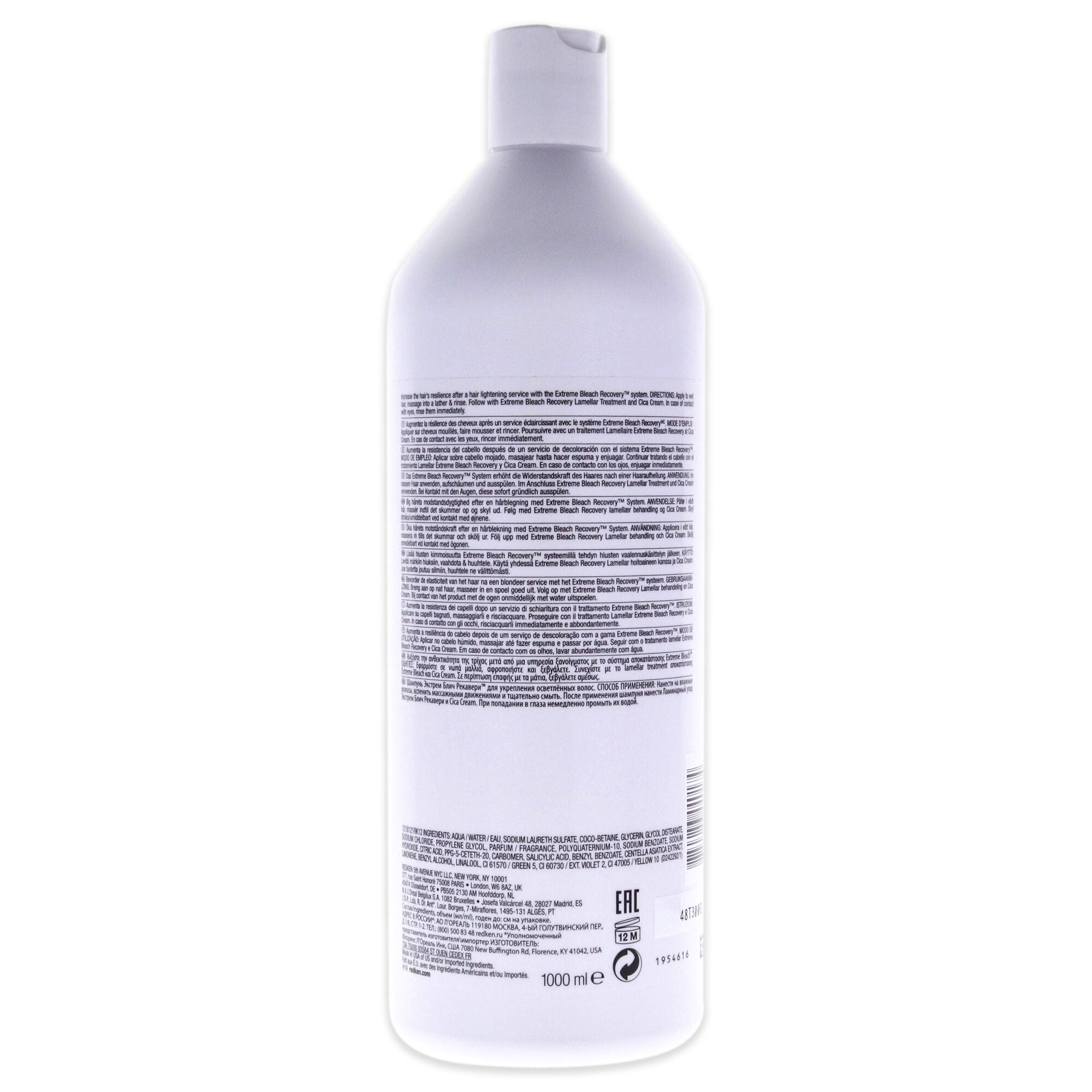 Extreme Bleach Recovery Shampoo by Redken for Unisex - 33.8 oz Shampoo, , alternate image number 4