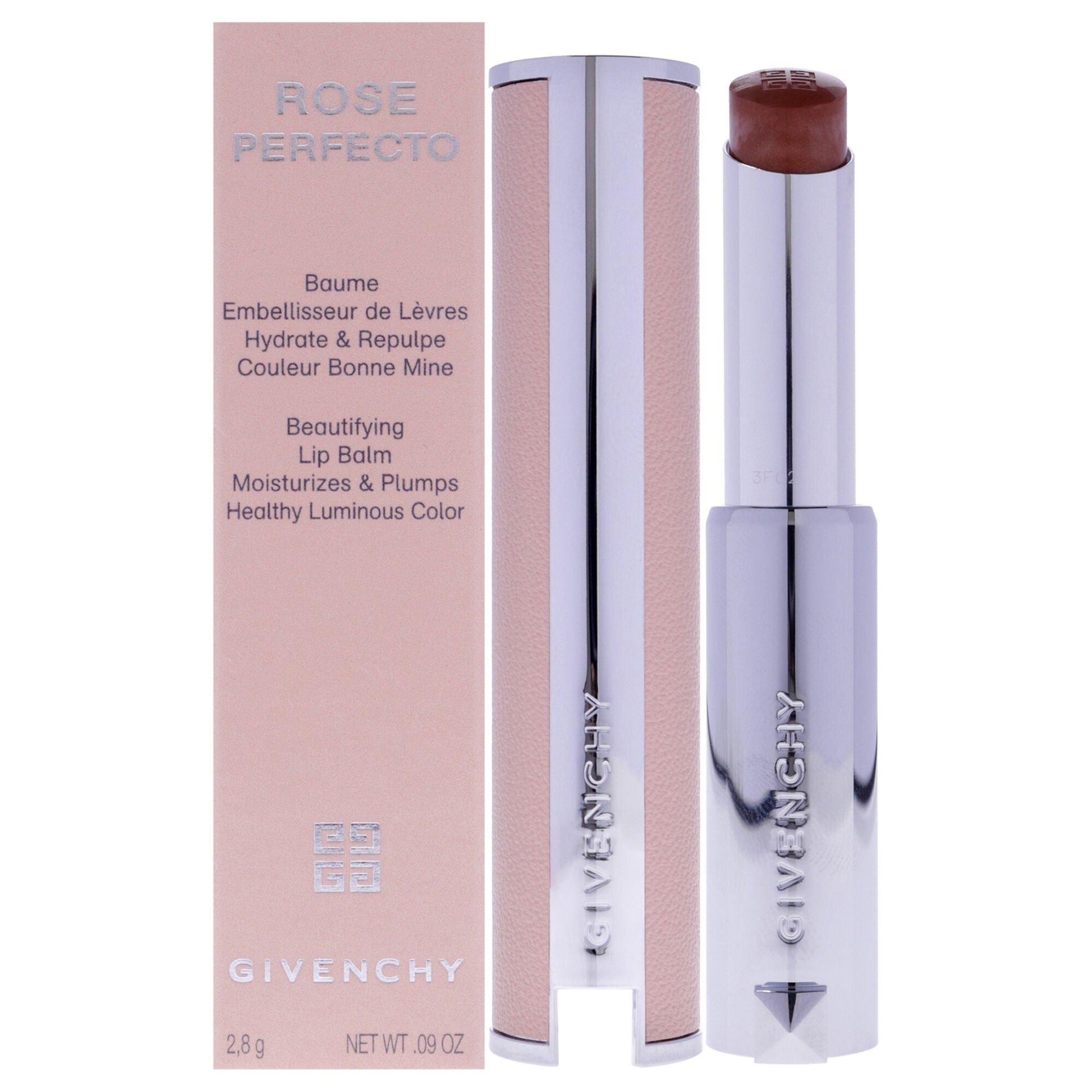 Rose Perfecto Beautifying Lip Balm - 302 Warm Maple by Givenchy for Women - 0.09 oz Lip Balm, See Description, hi-res image number 0