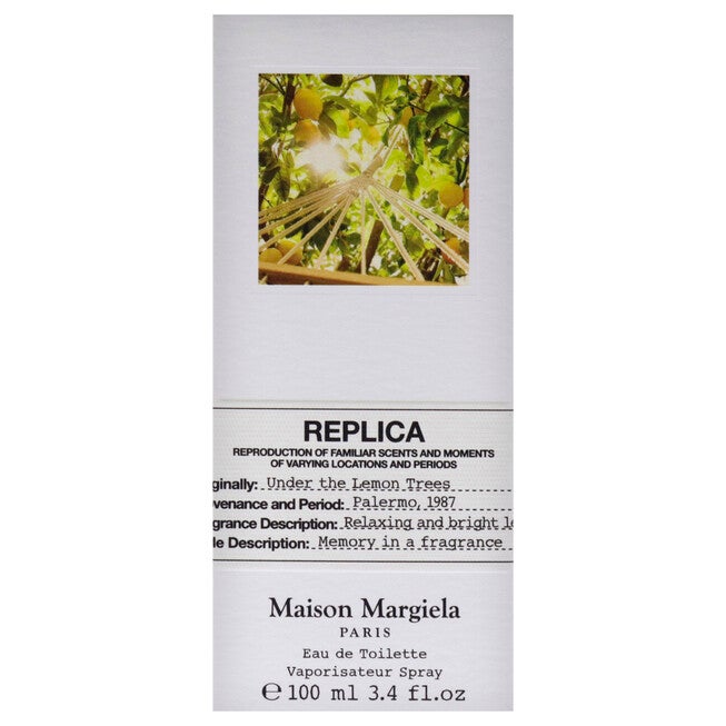 Replica Under The Lemon Trees by Maison Margiela for Unisex - 3.4 oz EDT Spray, Clear, alternate image number 3