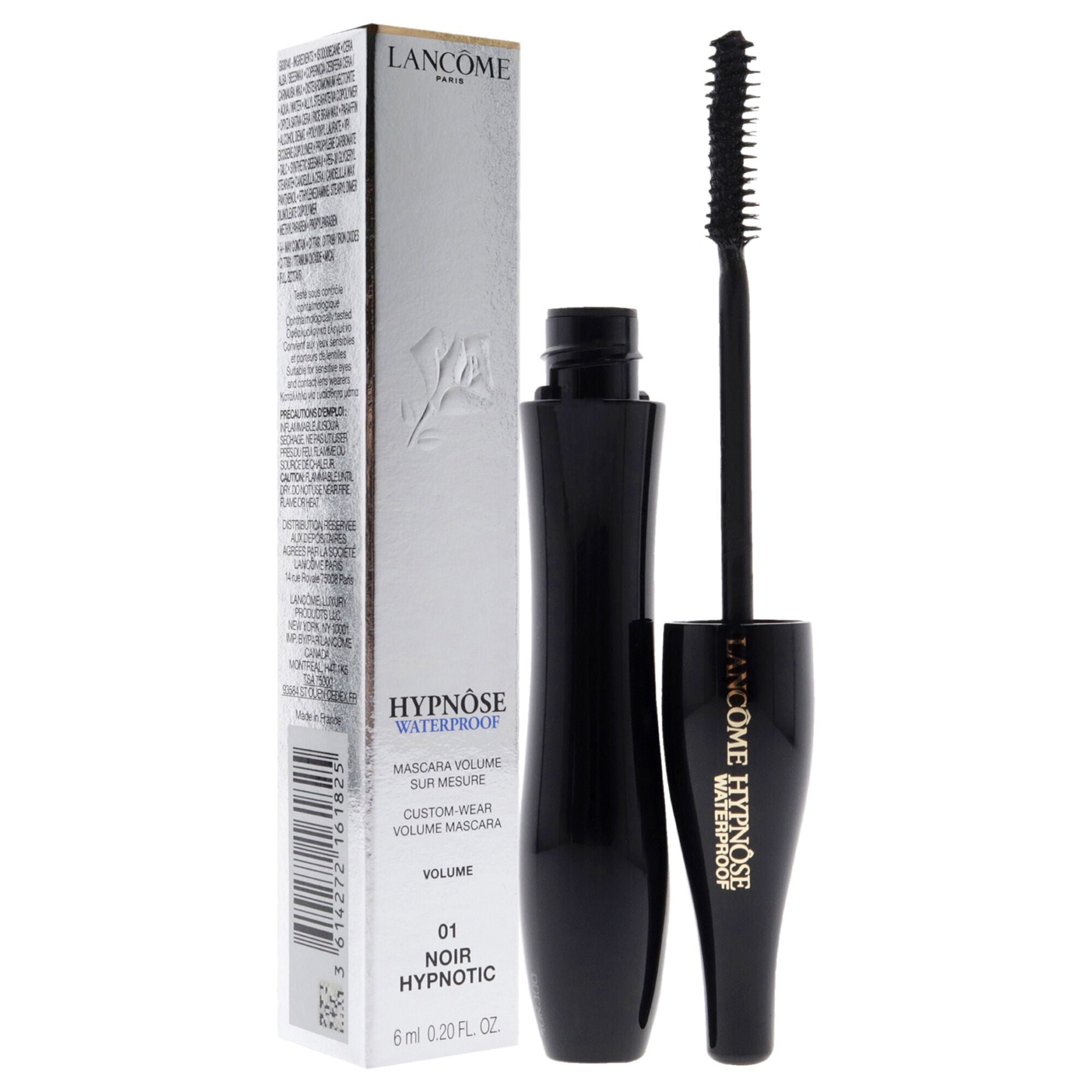 Hypnose Waterproof Mascara - 01 Noir Hypnotic by Lancome for Women - 0.2 oz Mascara, , alternate image number 6