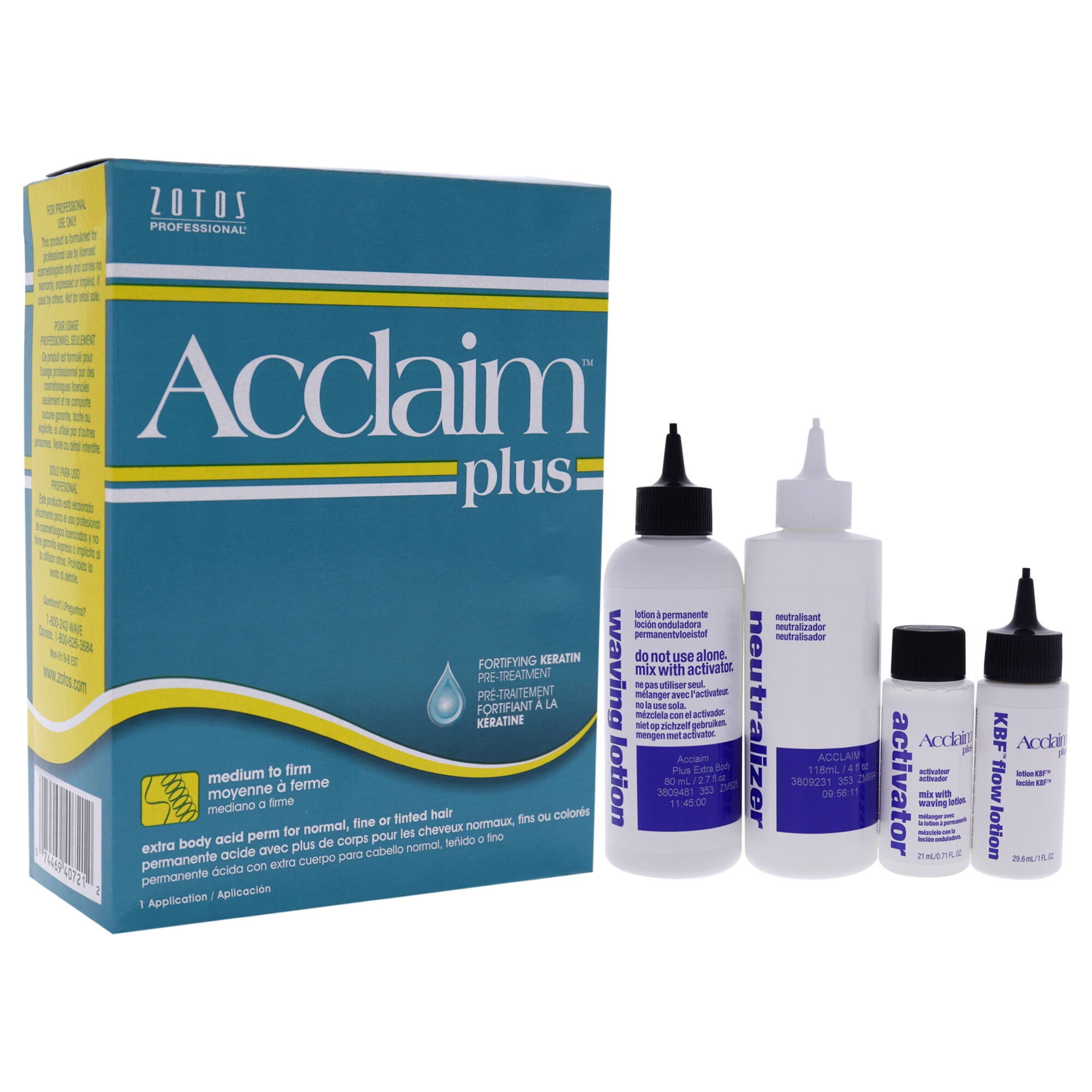 Acclaim Plus Extra Body Acid Perm by Zotos for Unisex - 1 Application Treatment, , alternate image number 7