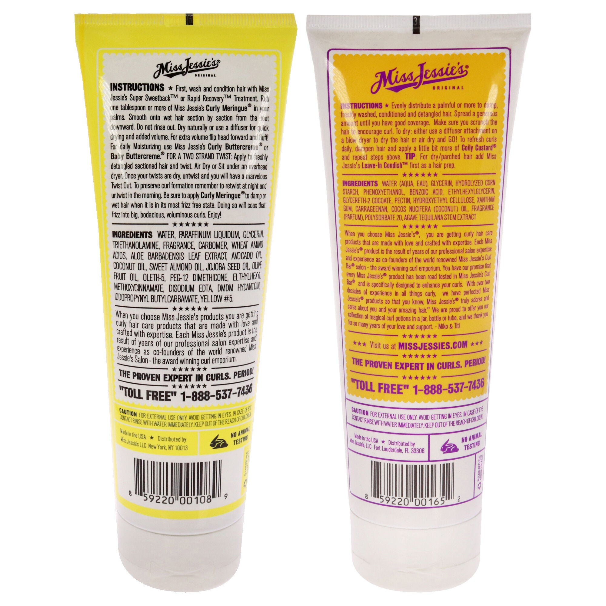 Coily Custard and Curly Meringue Kit by Miss Jessies for Unisex - 2 Pc Kit 8.5oz Emulsion, 8.5oz Cream, See Description, alternate image number 1