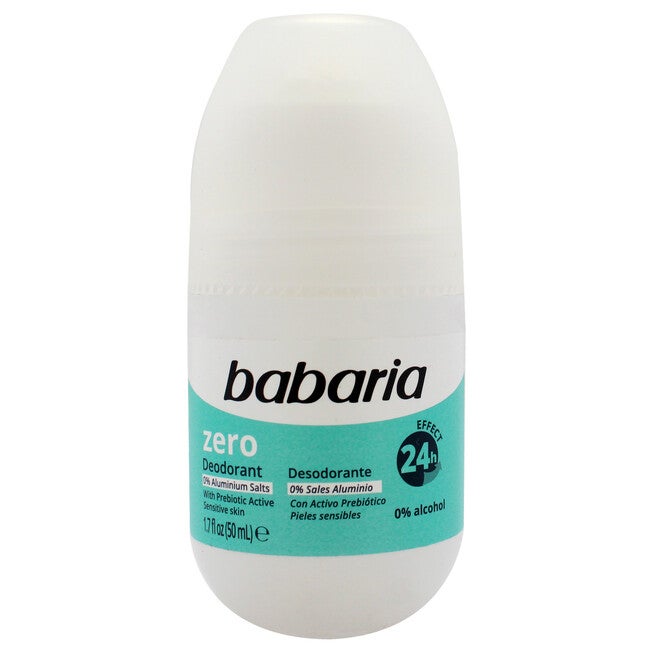 Zero 24H Effect Deodorant and Antiperpirant by Babaria for Women - 1.7 oz Deodorant Roll-On, See Description, hi-res image number 0