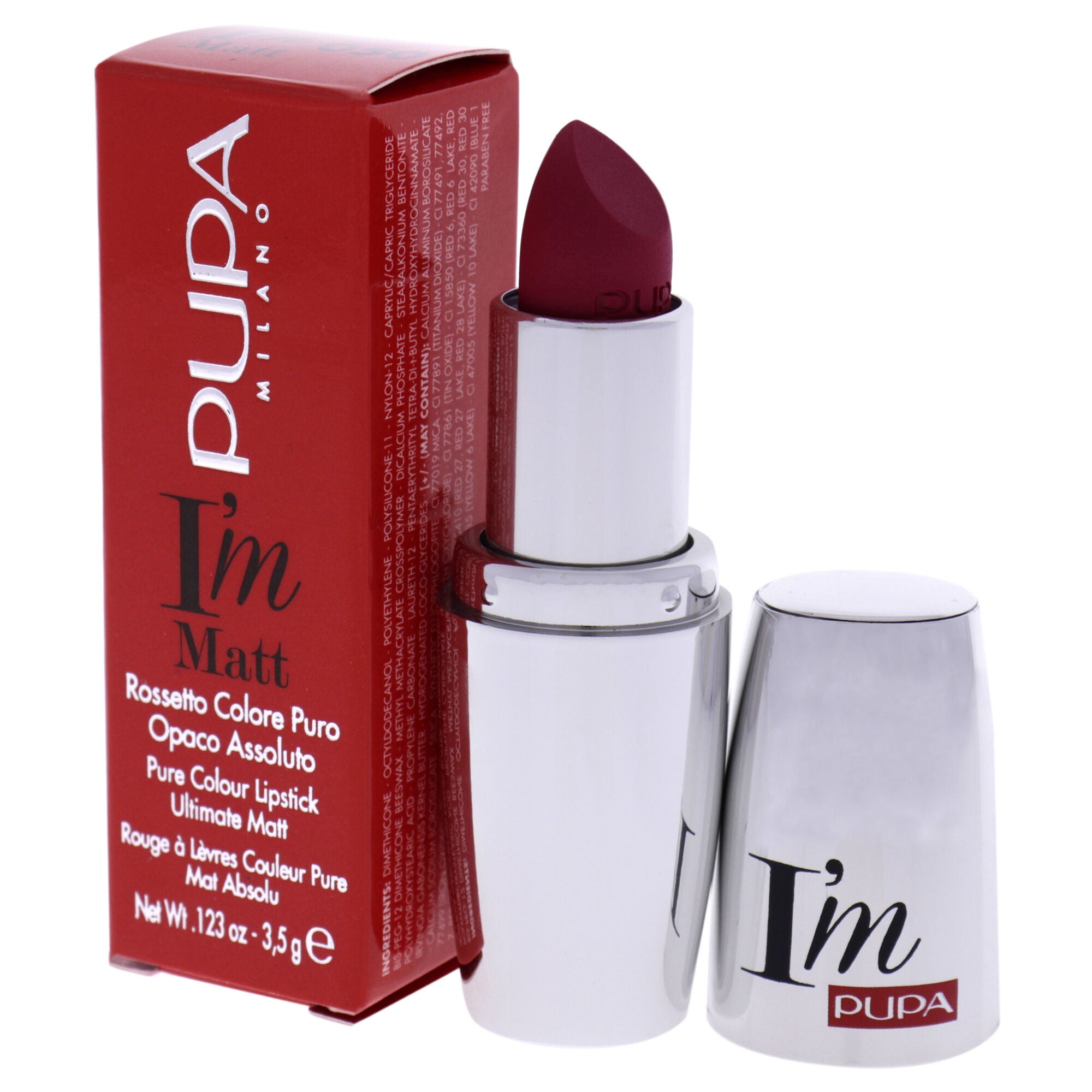I Am Matt Pure Colour Lipstick - 050 Runway Fuchsia by Pupa Milano for Women - 0.123 oz Lipstick, , alternate image number 7