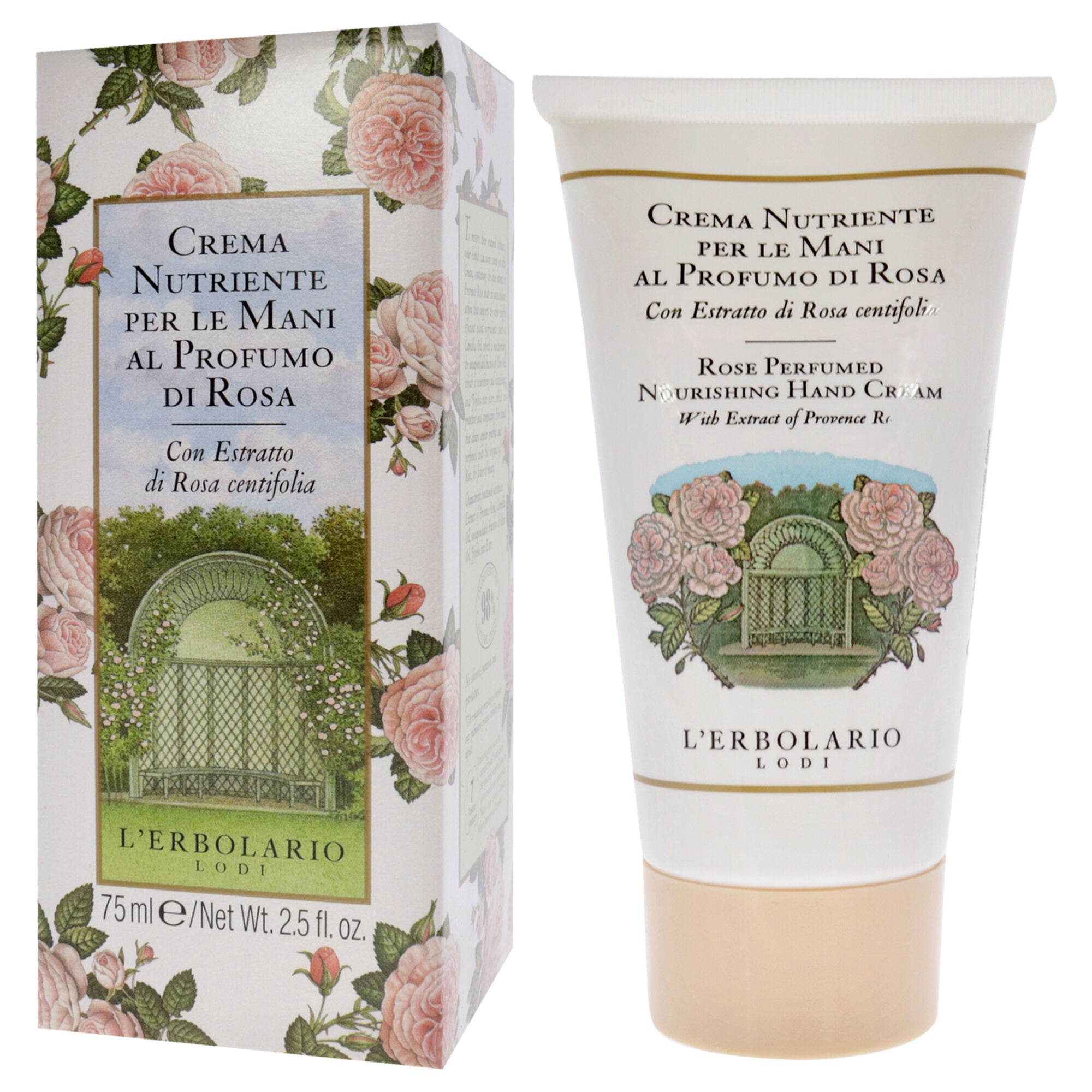 Perfumed Nourishing Hand Cream - Rose by LErbolario for Unisex - 2.5 oz Cream, See Description, alternate image number 3