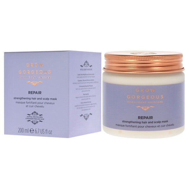 Repair Strengthening Hair and Scalp Mask by Grow Gorgeous for Unisex - 6.7 oz Masque, , alternate image number 8