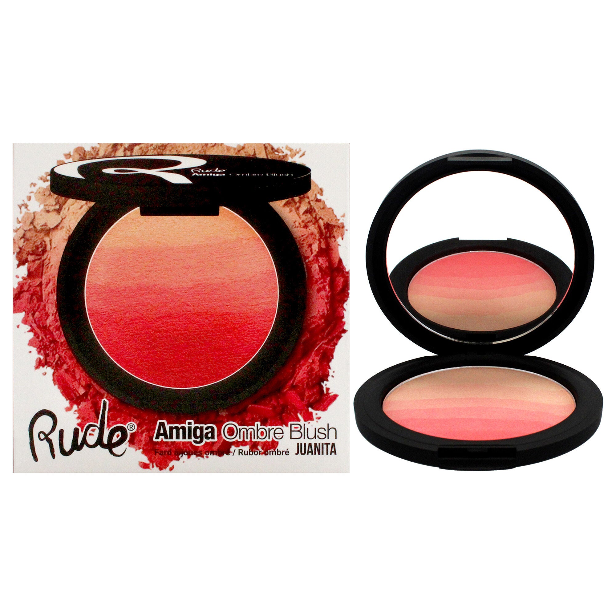 Amiga Ombre Blush - Juanita by Rude Cosmetics for Women - 0.282 oz Blush, See Description, hi-res image number 0