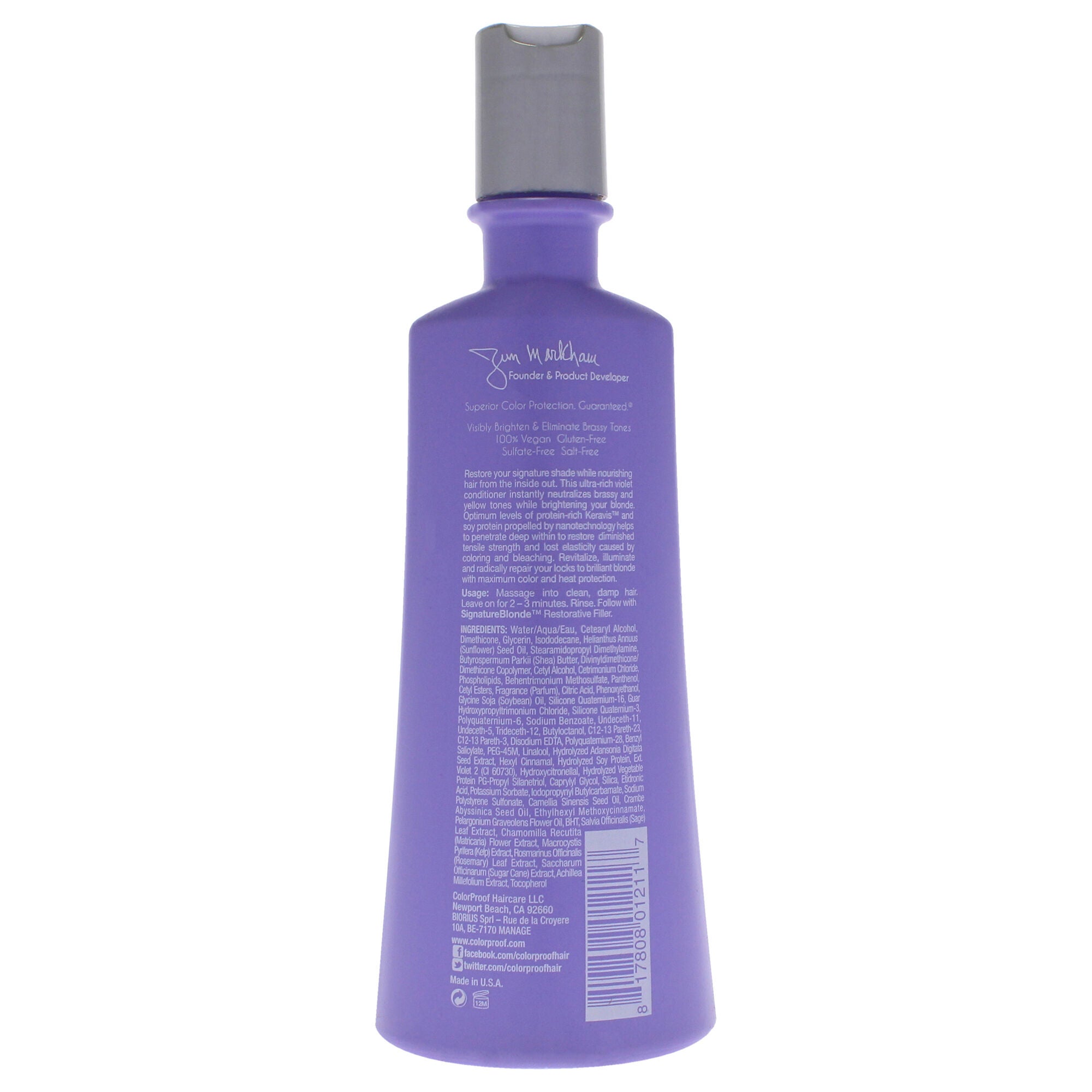 Signature Blonde Violet Conditioner by ColorProof for Unisex - 8.4 oz Conditioner, See Description, alternate image number 1