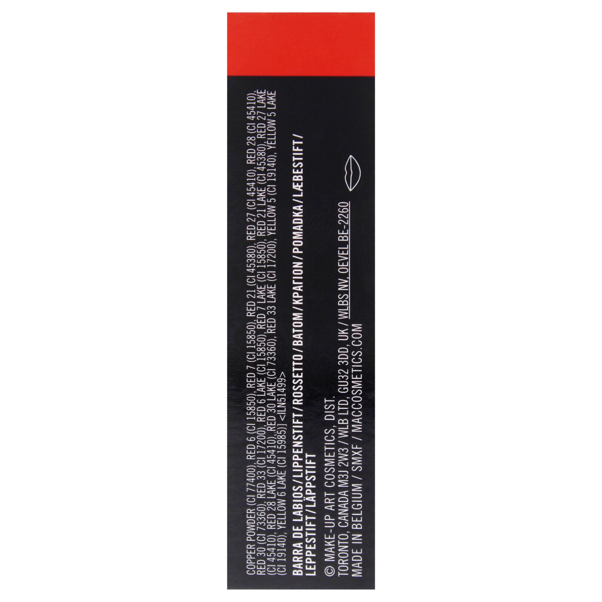 Lustreglass Lipstick - 552 TNTeaser by MAC for Women - 0.1 oz Lipstick, Red, alternate image number 5