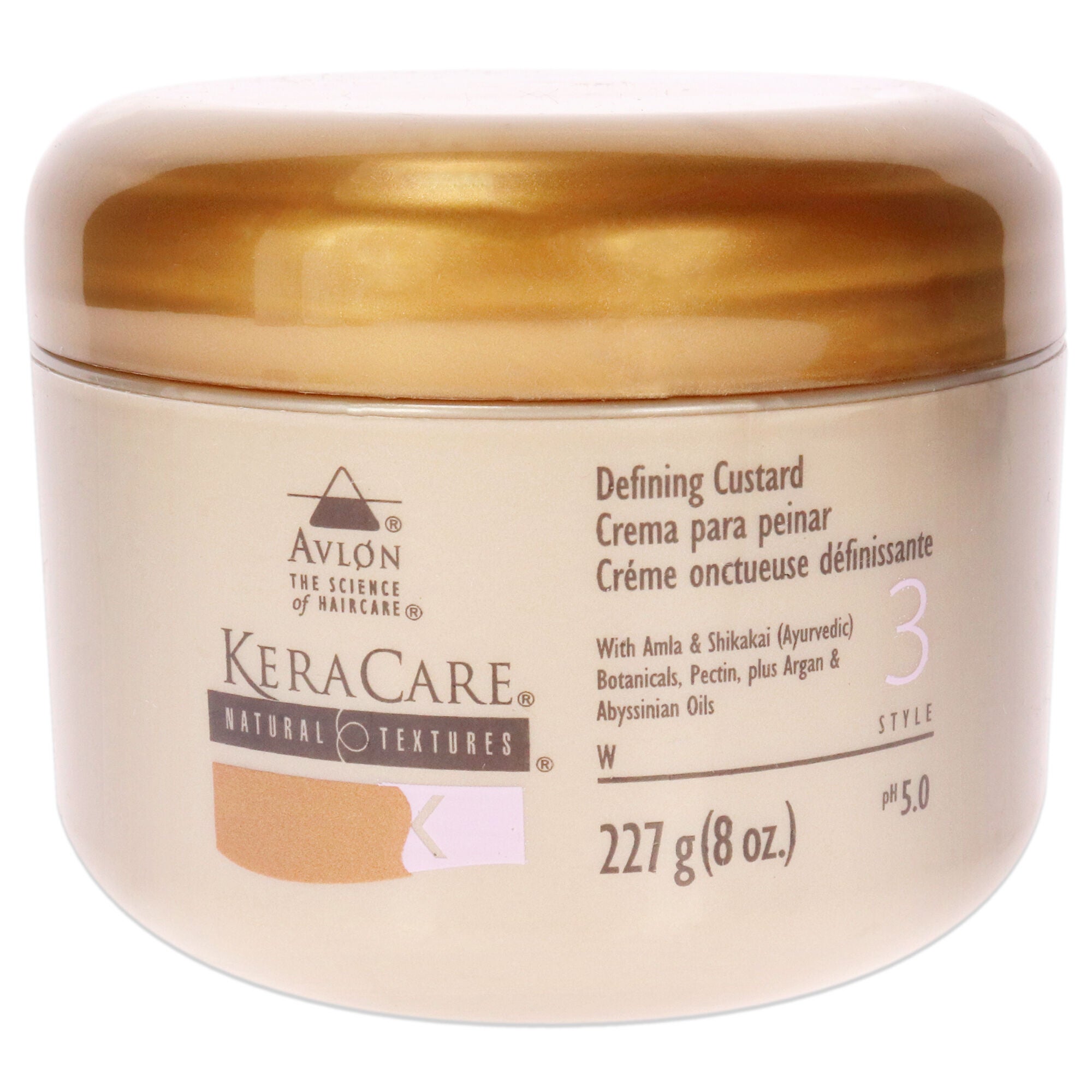KeraCare Natural Defining Custard Cream by Avlon for Unisex - 8 oz Cream, See Description, hi-res image number 0