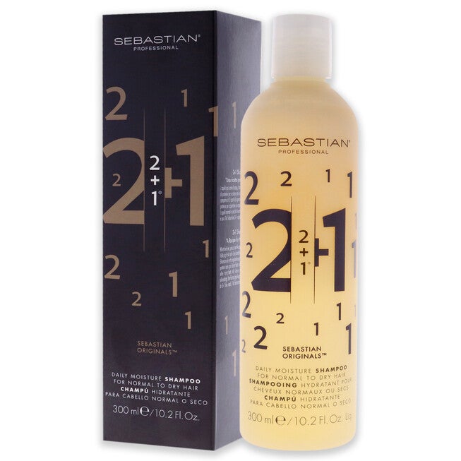 2 Plus 1 Daily Moisture Shampoo by Sebastian for Unisex - 10.2 oz Shampoo, , alternate image number 8