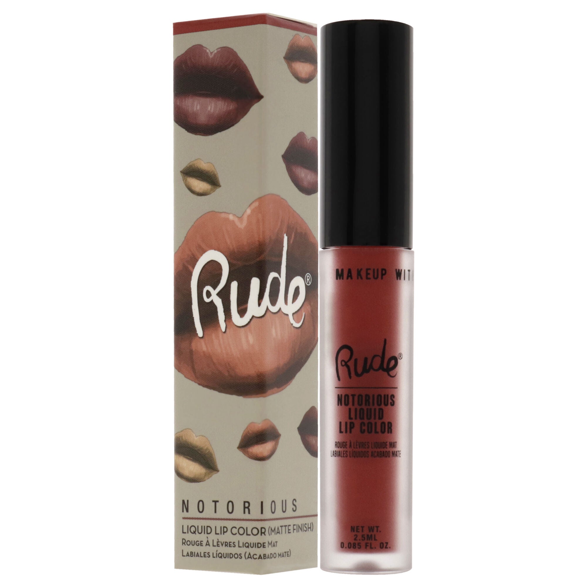 Notorious Liquid Lip Color - Poison Fruit by Rude Cosmetics for Women - 0.1 oz Lipstick, , alternate image number 7