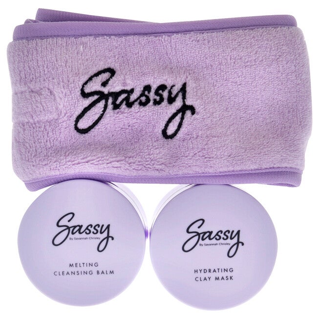 Pamper Yourself Kit by Sassy by Savannah Chrisley for Women - 3 Pc Cleansing Balm, Mask, Spa Headband, , alternate image number null