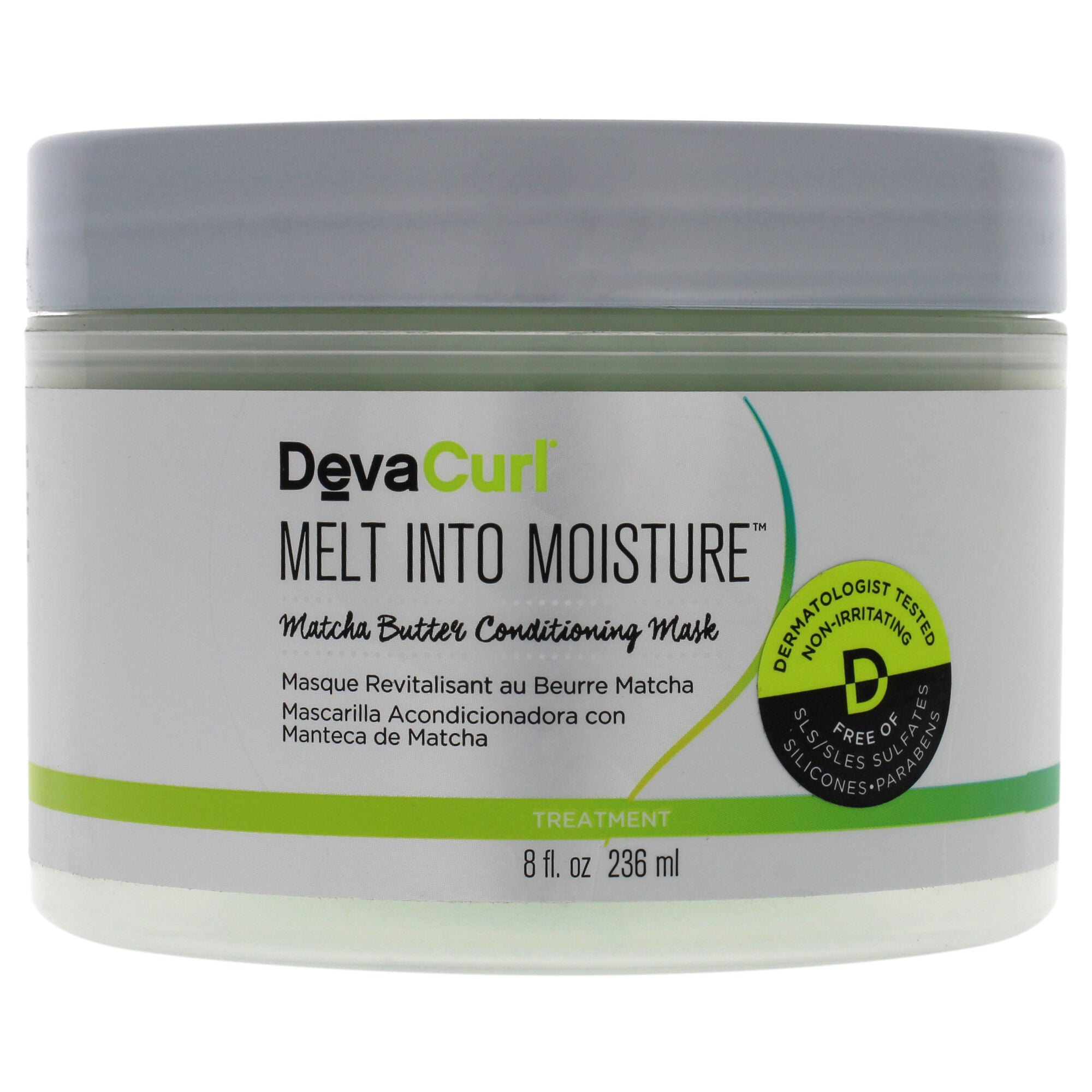 Melt Into Moisture Matcha Butter Conditioning Mask by DevaCurl for Unisex - 8 oz Masque, See Description, hi-res image number 0