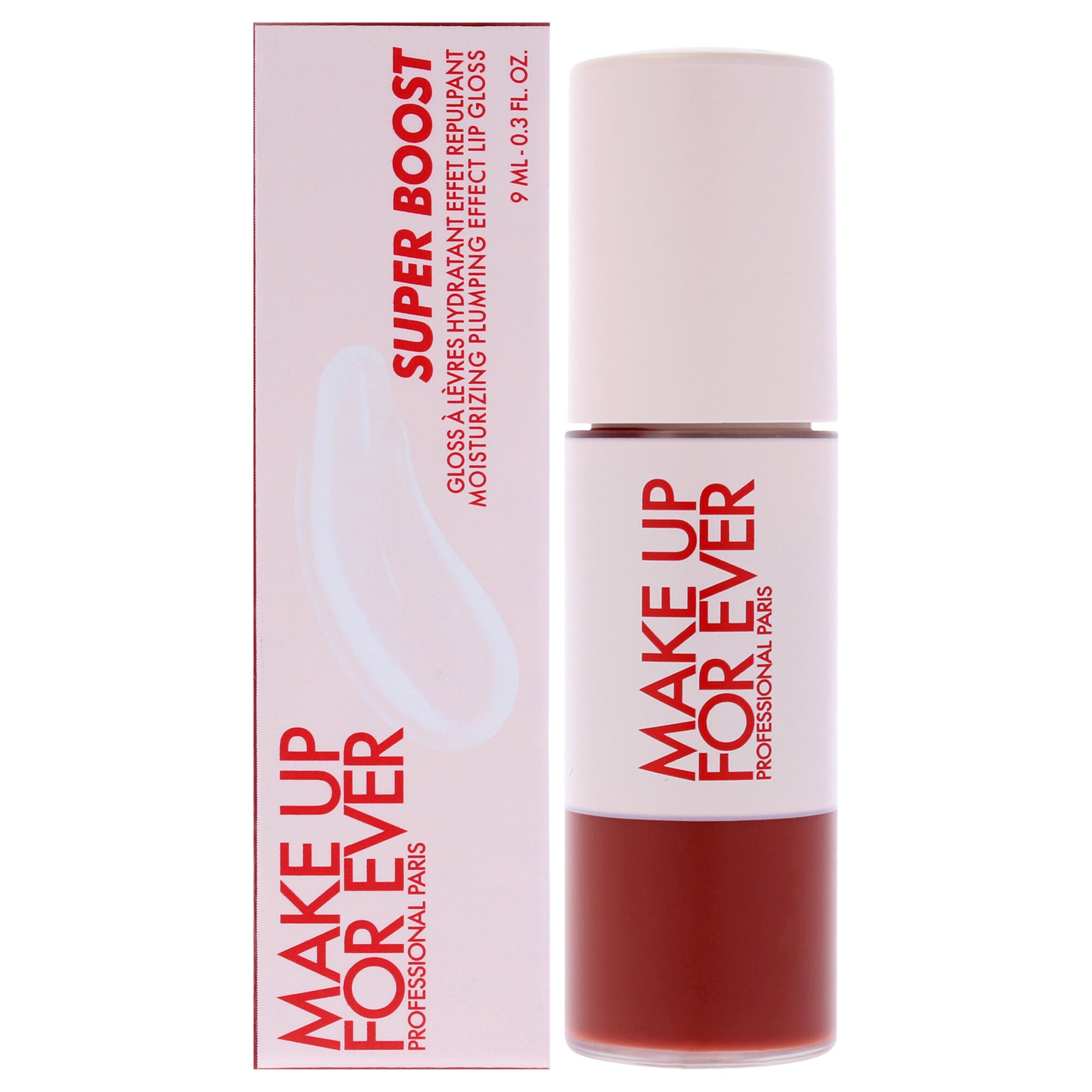 Super Boost Lip Gloss - 11 Fiery Love by Make Up For Ever for Women - 0.3 oz Lip Gloss, Pink, hi-res image number 0